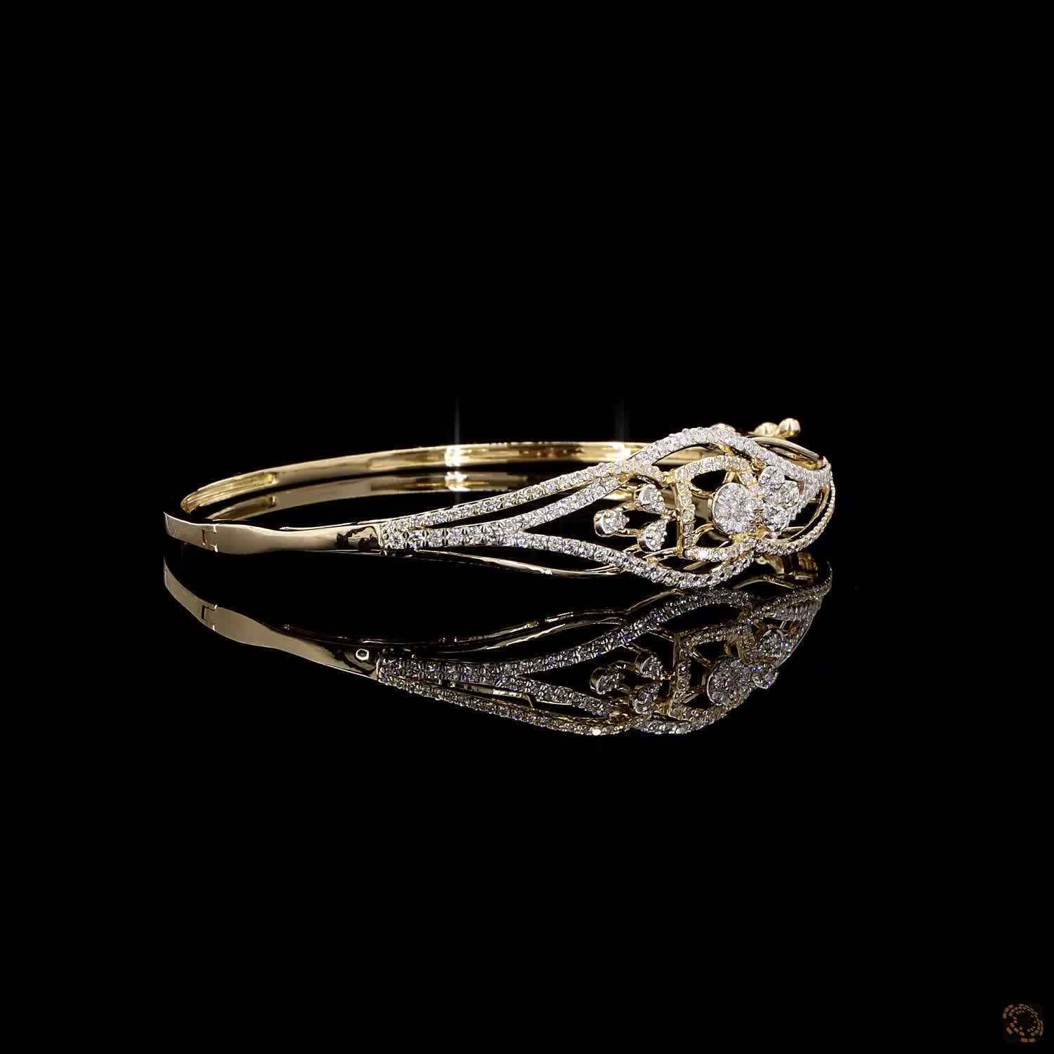 Diamond Bracelet in 18KT Yellow Gold