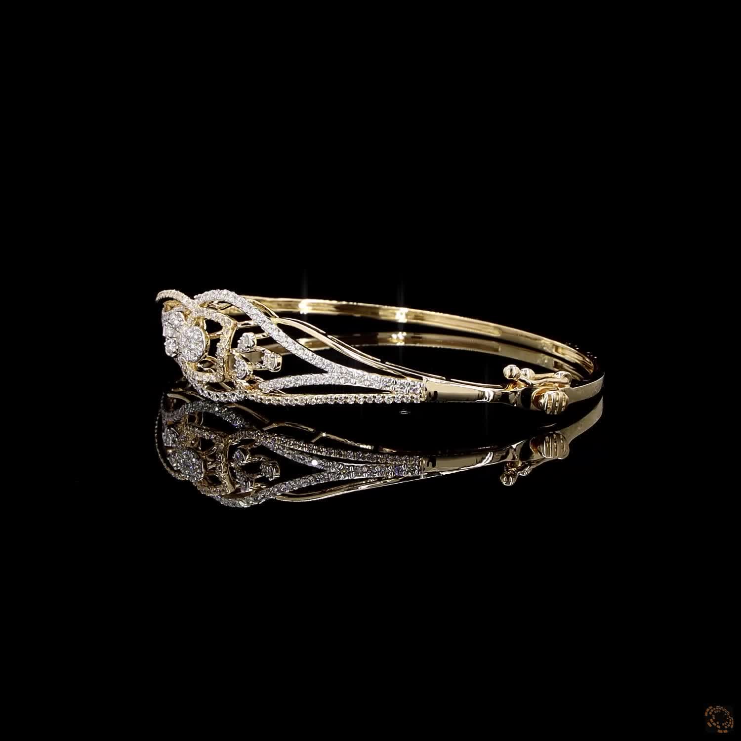 Diamond Bracelet in 18KT Yellow Gold
