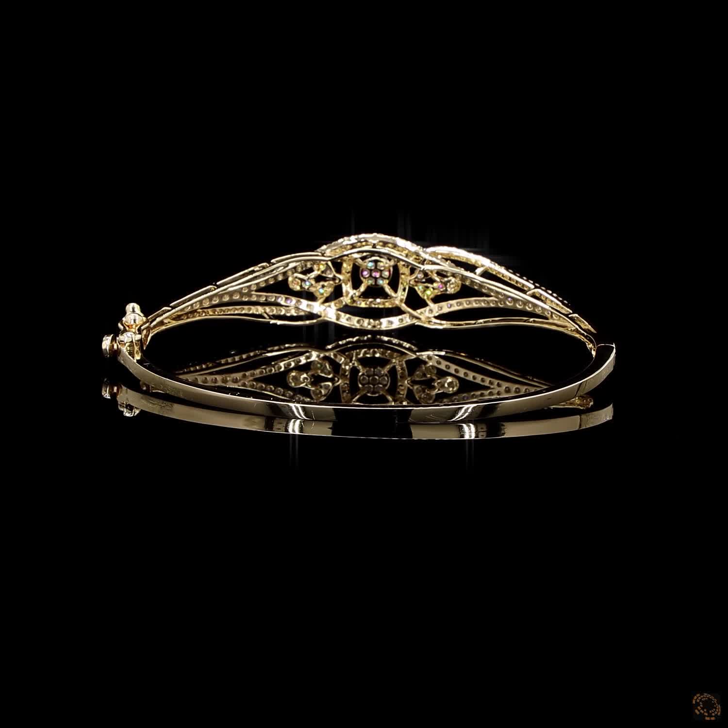 Diamond Bracelet in 18KT Yellow Gold