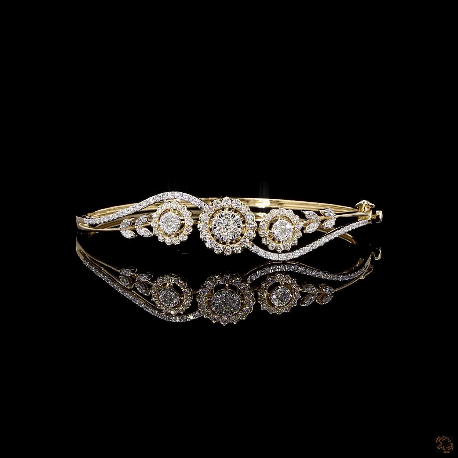 Diamond Bracelet in 18KT Yellow Gold