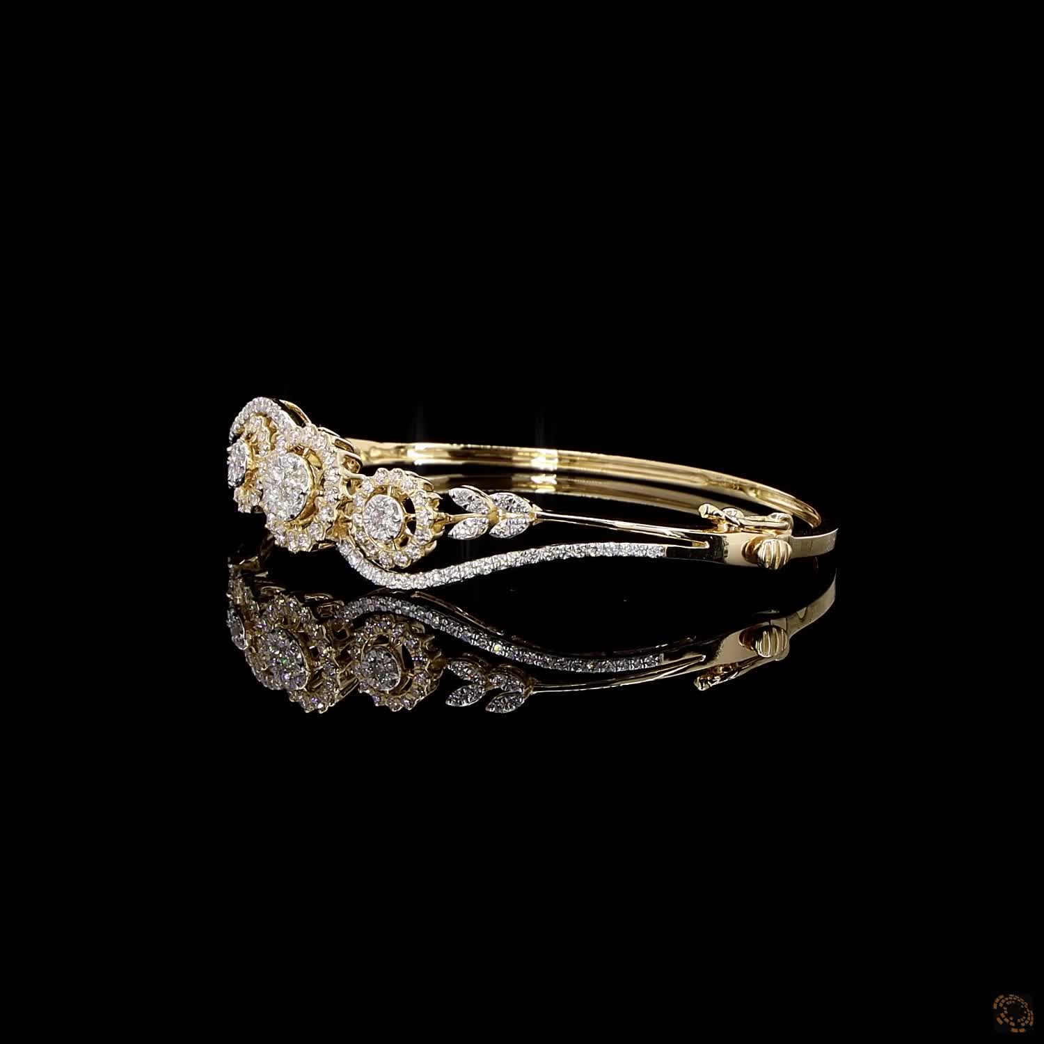 Diamond Bracelet in 18KT Yellow Gold