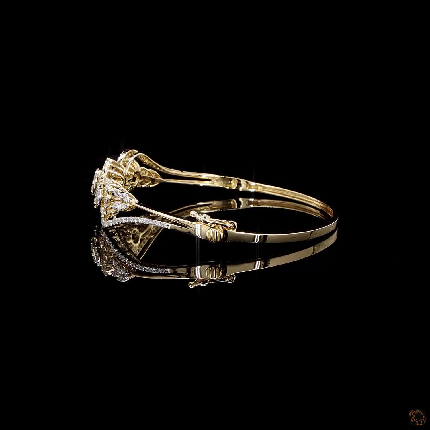 Diamond Bracelet in 18KT Yellow Gold
