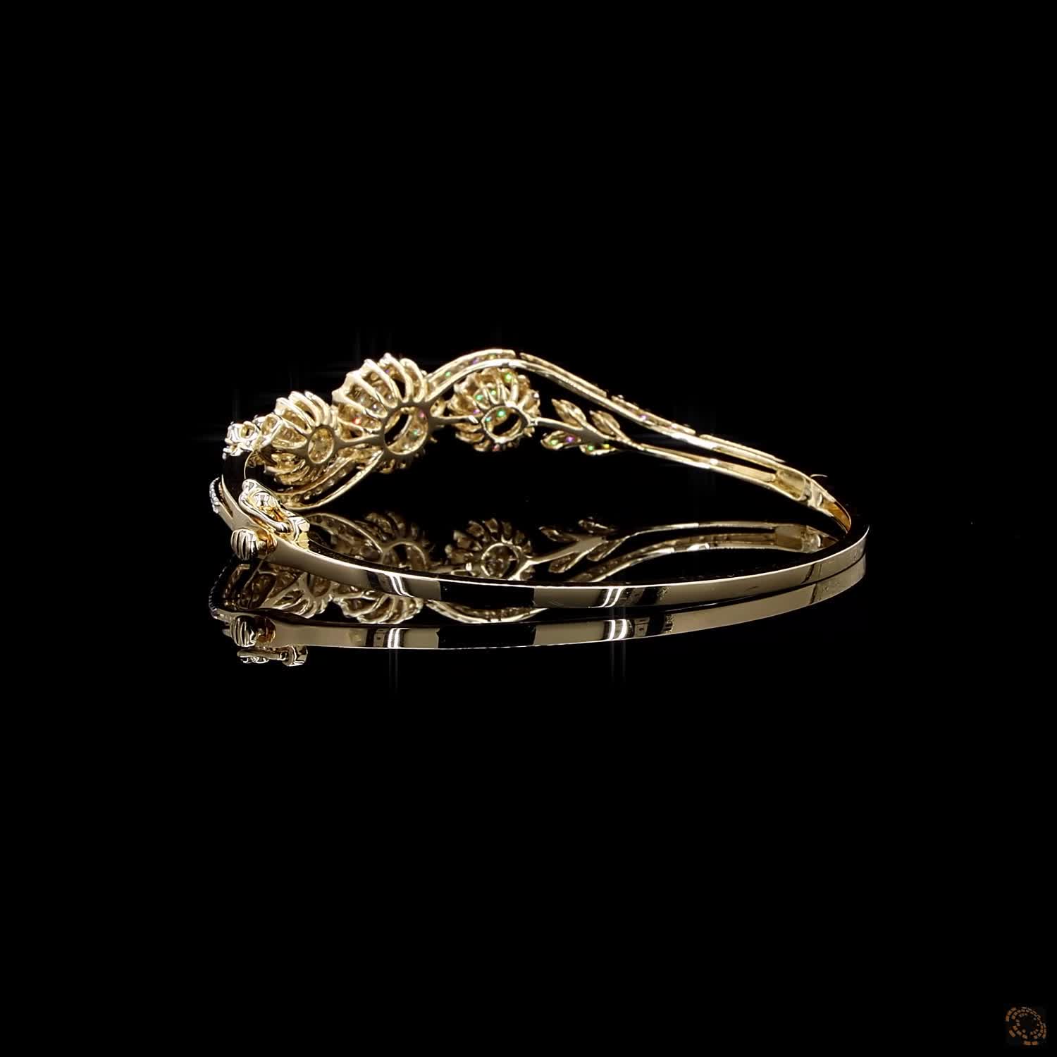Diamond Bracelet in 18KT Yellow Gold