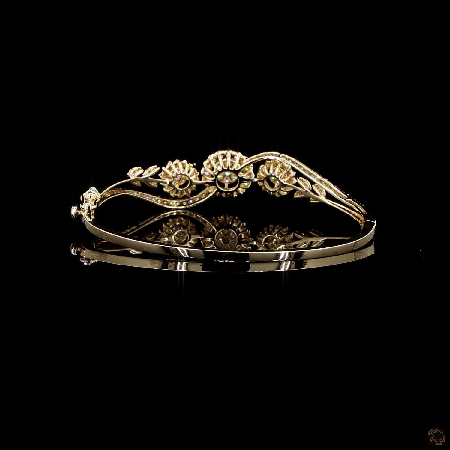 Diamond Bracelet in 18KT Yellow Gold