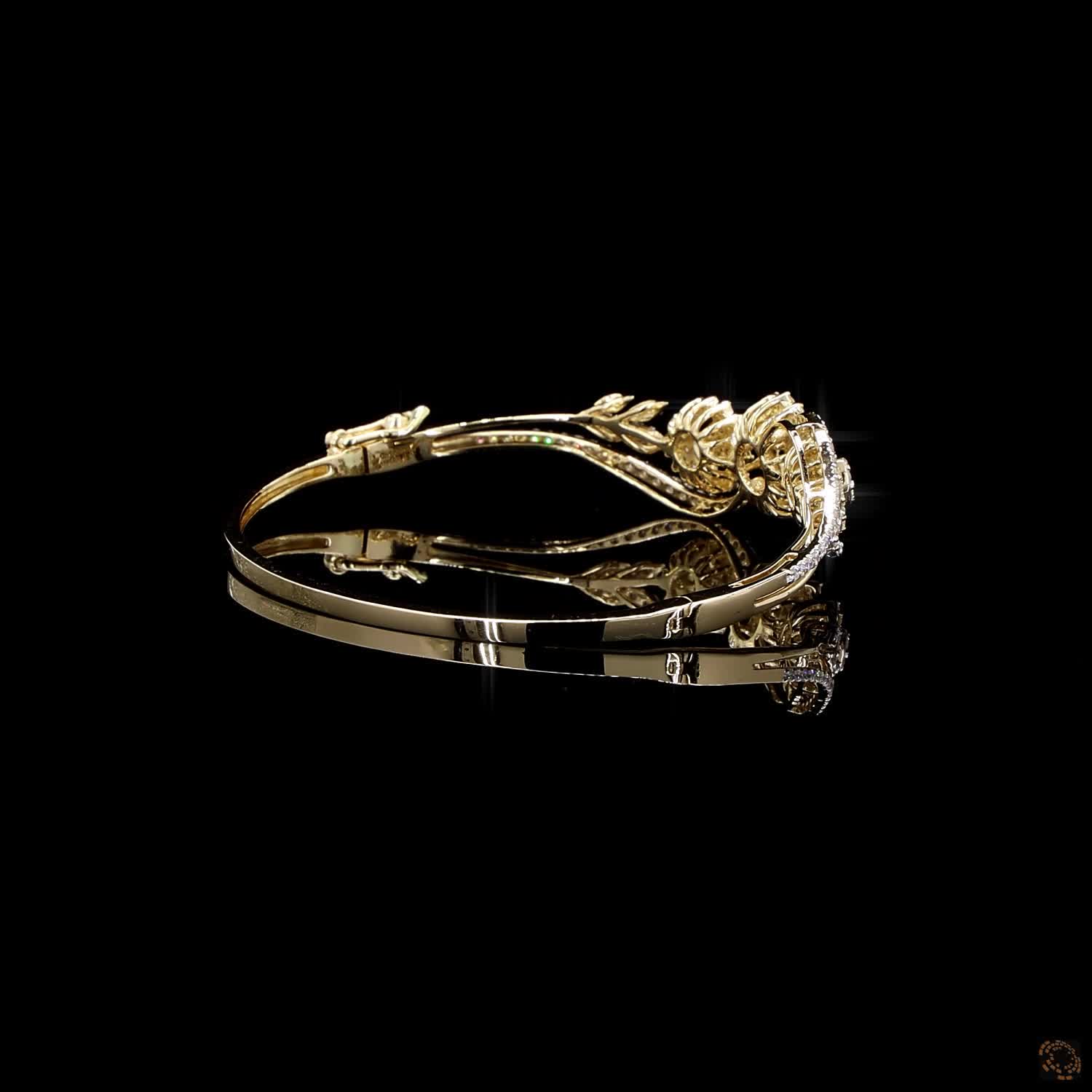 Diamond Bracelet in 18KT Yellow Gold