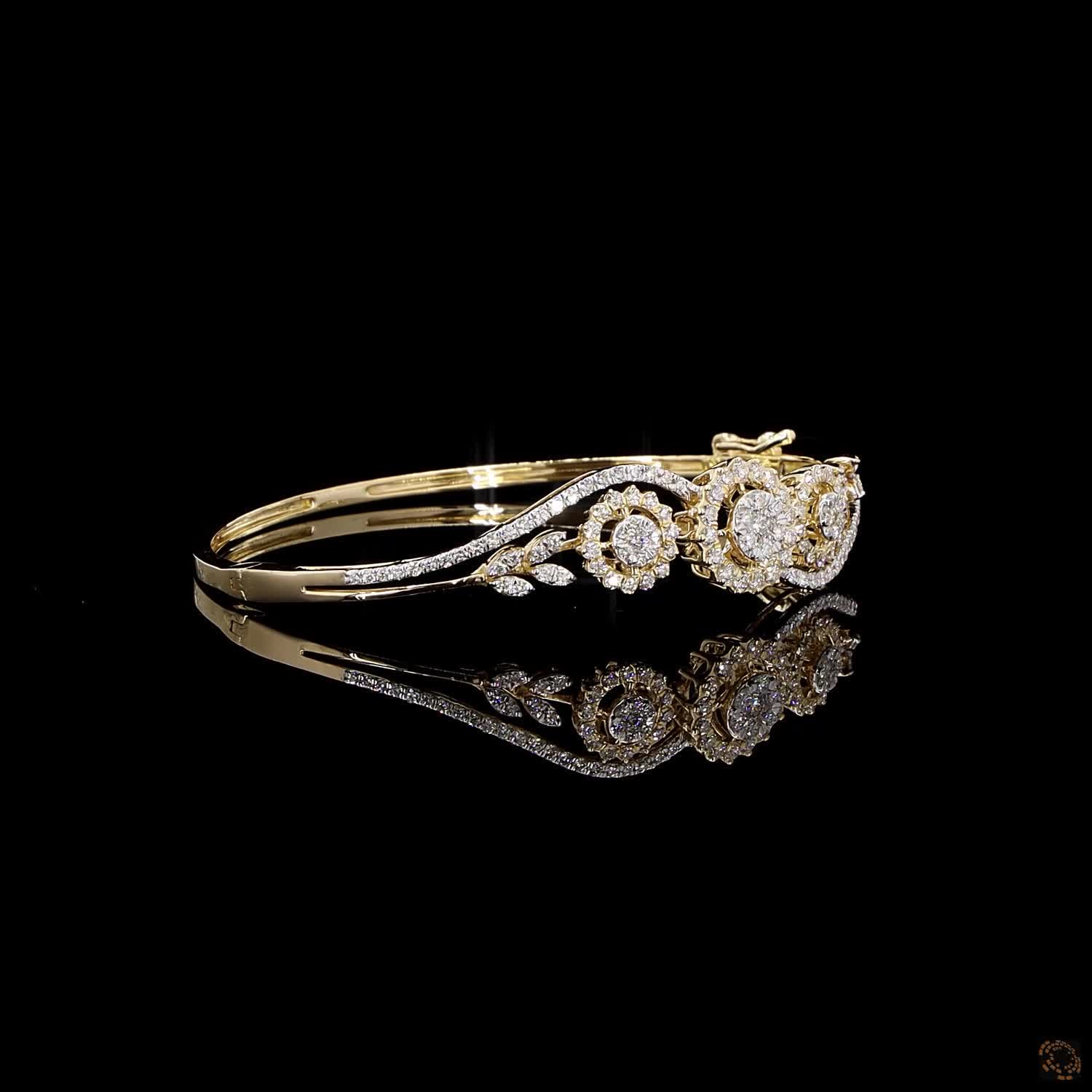 Diamond Bracelet in 18KT Yellow Gold