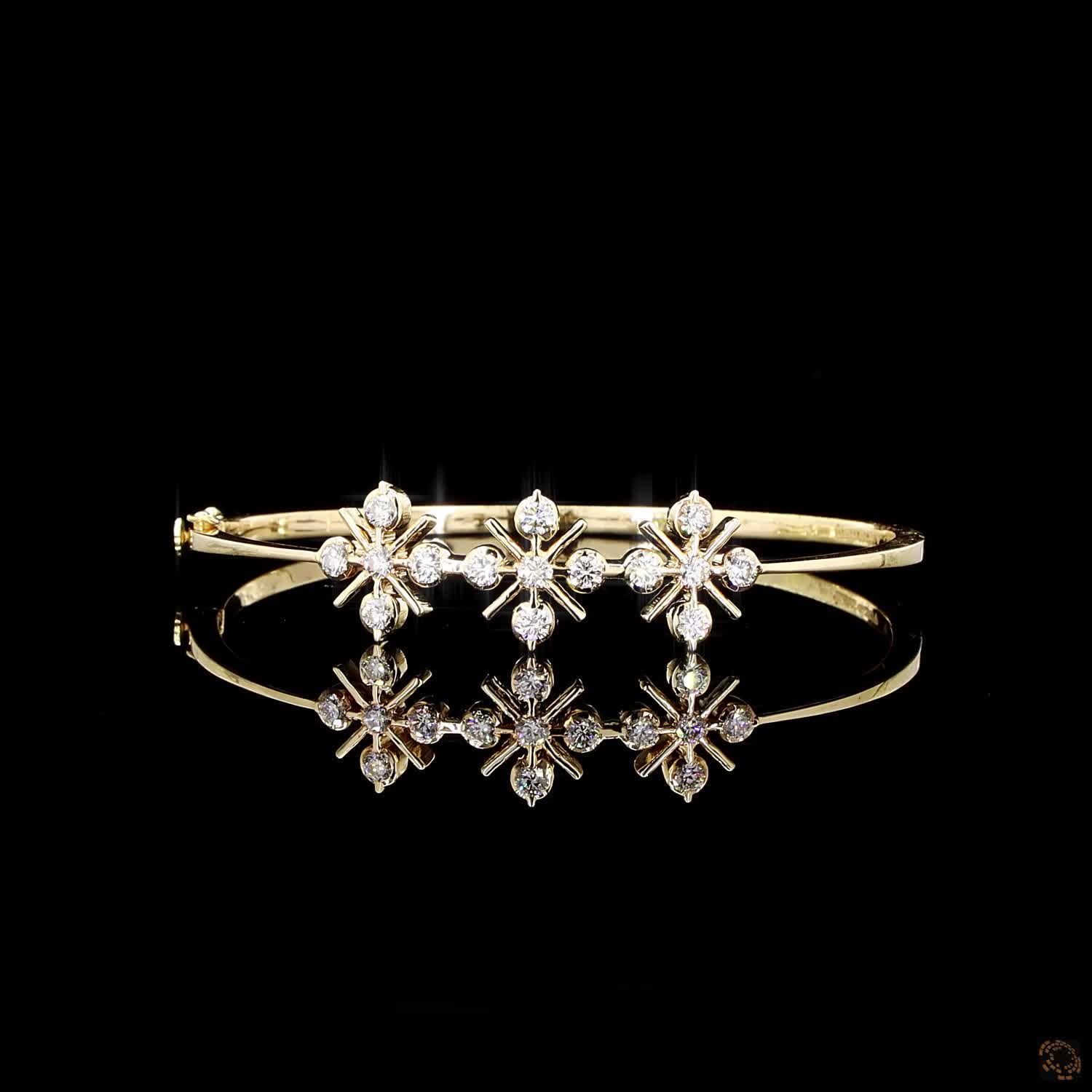 Diamond Bracelet in 18KT Yellow Gold