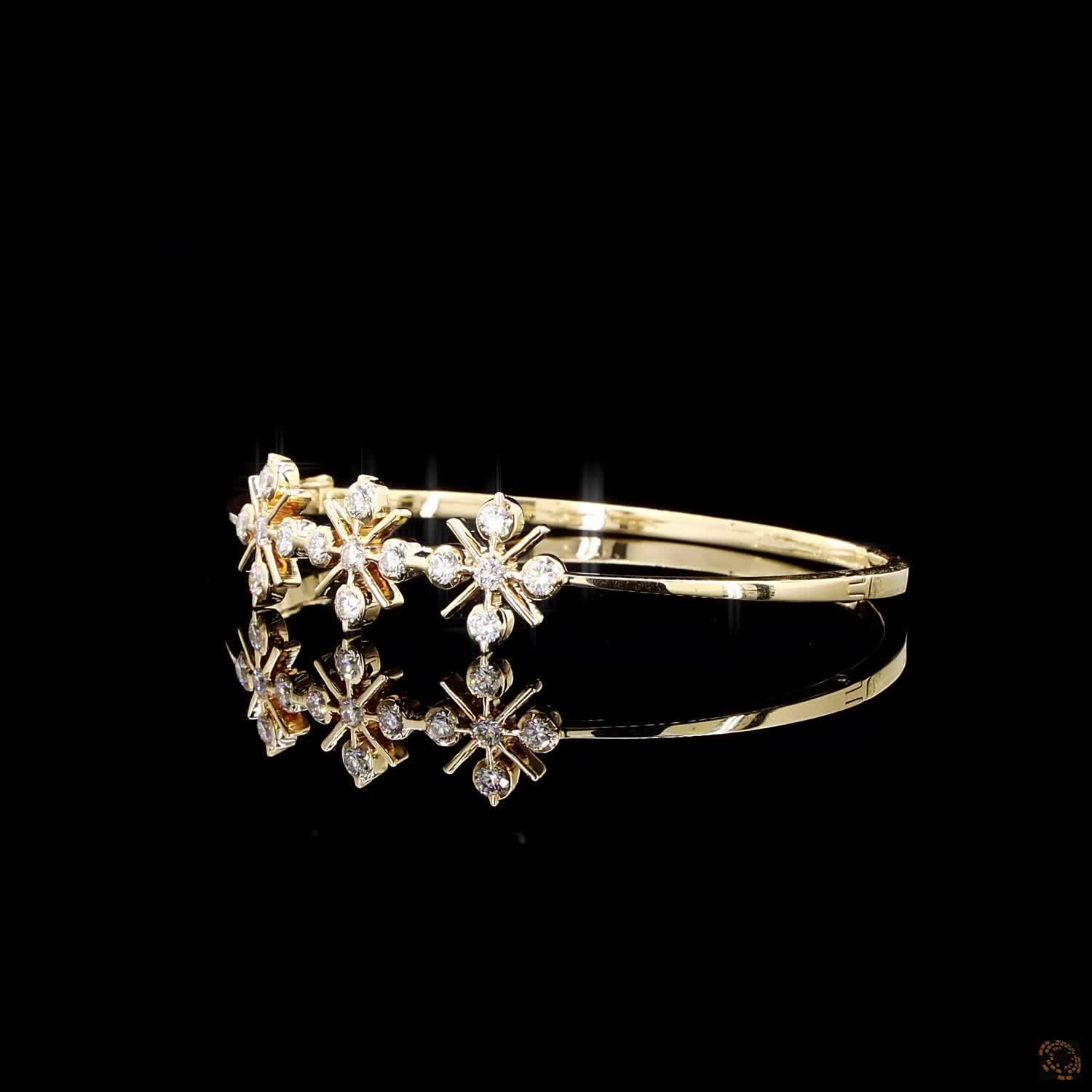 Diamond Bracelet in 18KT Yellow Gold