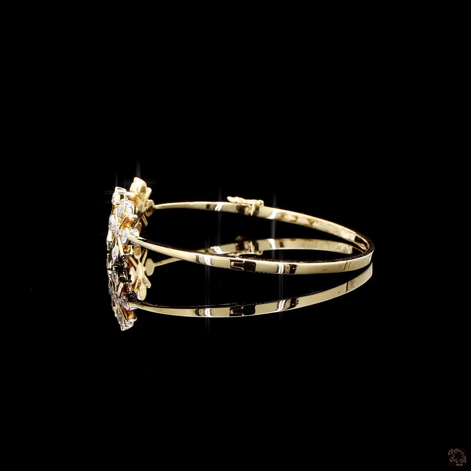 Diamond Bracelet in 18KT Yellow Gold