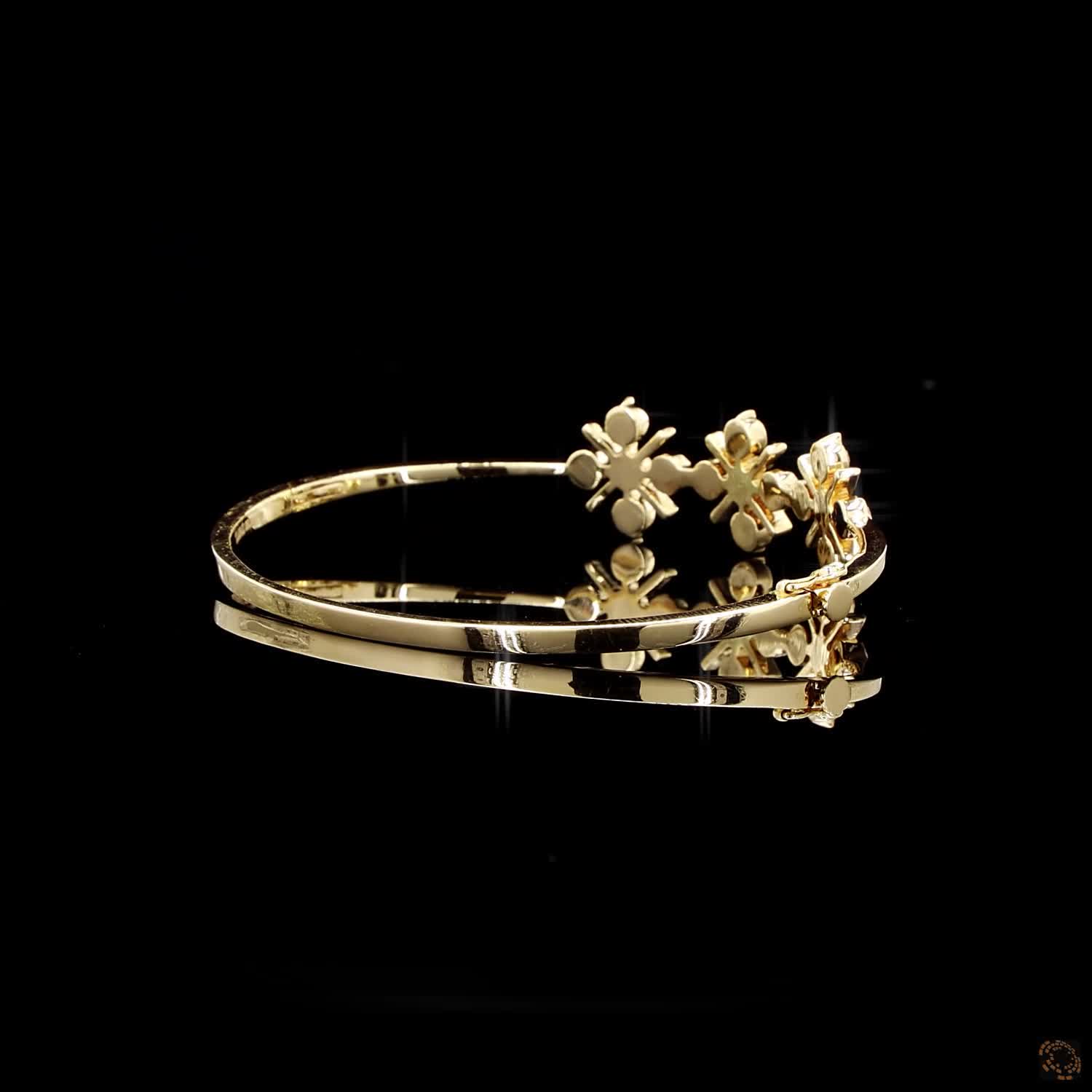 Diamond Bracelet in 18KT Yellow Gold