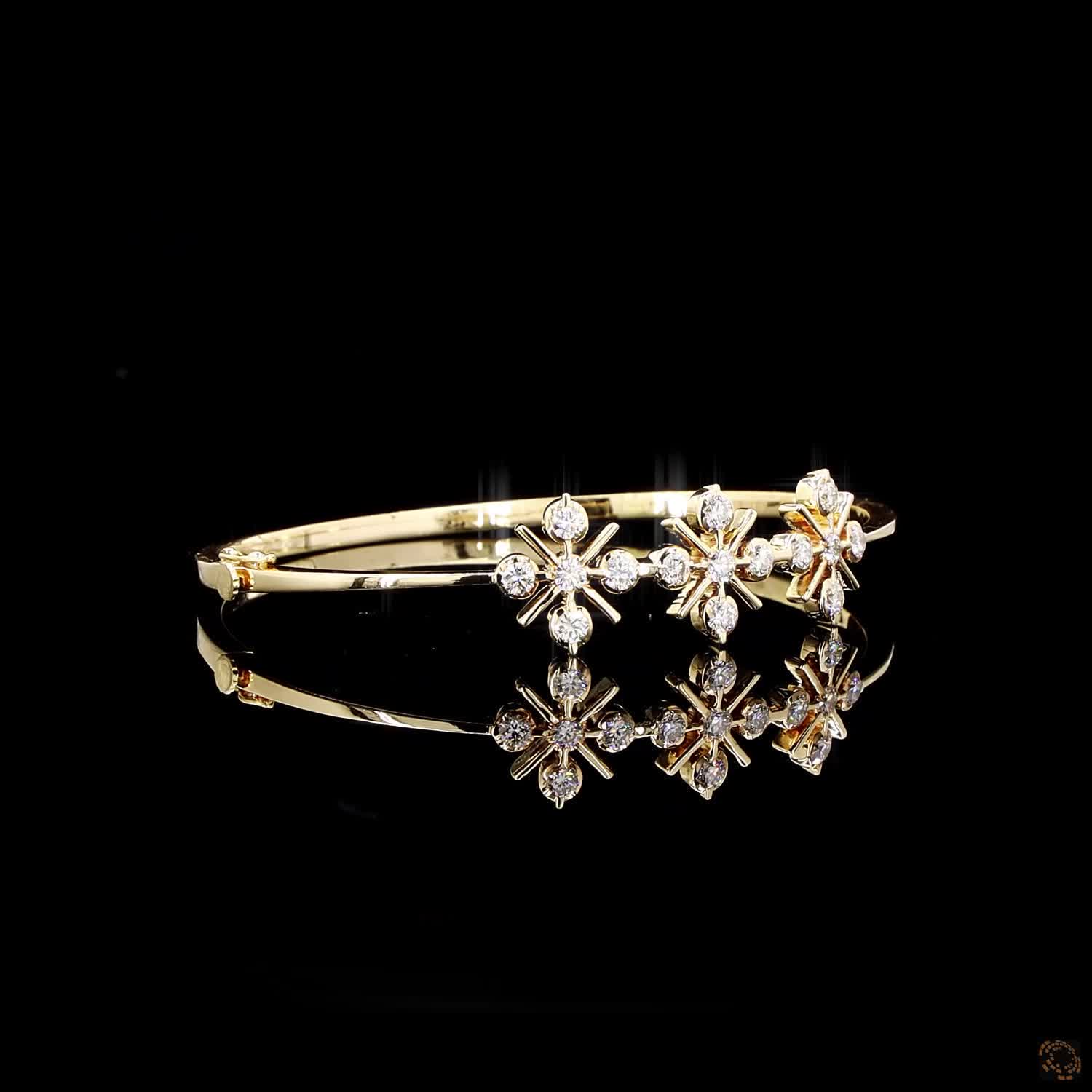 Diamond Bracelet in 18KT Yellow Gold