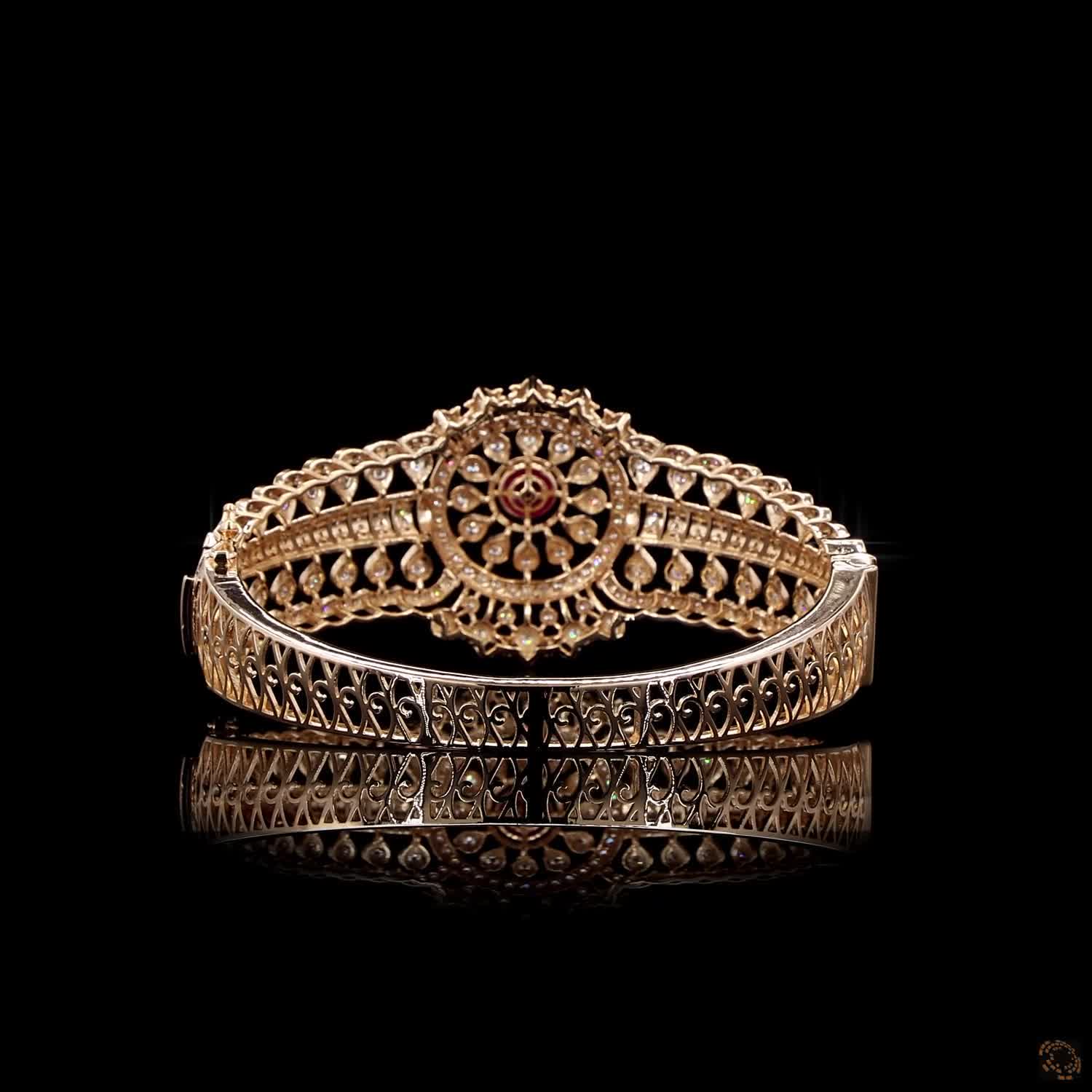 Ruby Diamond Bracelet in 18KT Rose Gold