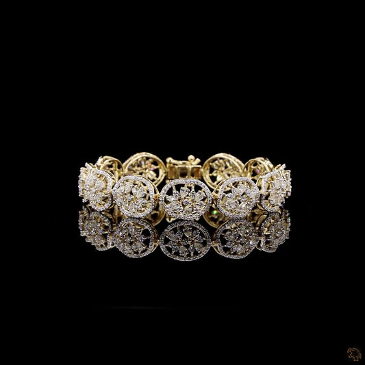 Diamond Bracelet in 18KT Yellow Gold
