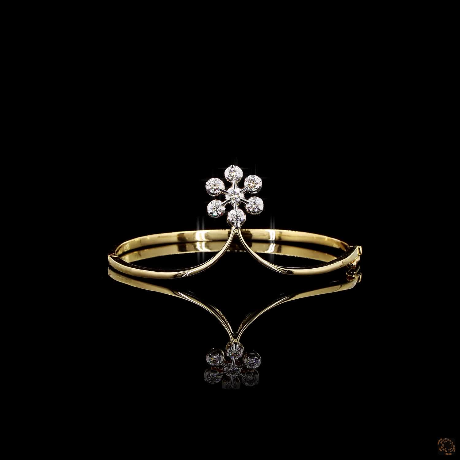 Diamond Bracelet in 18KT Yellow Gold