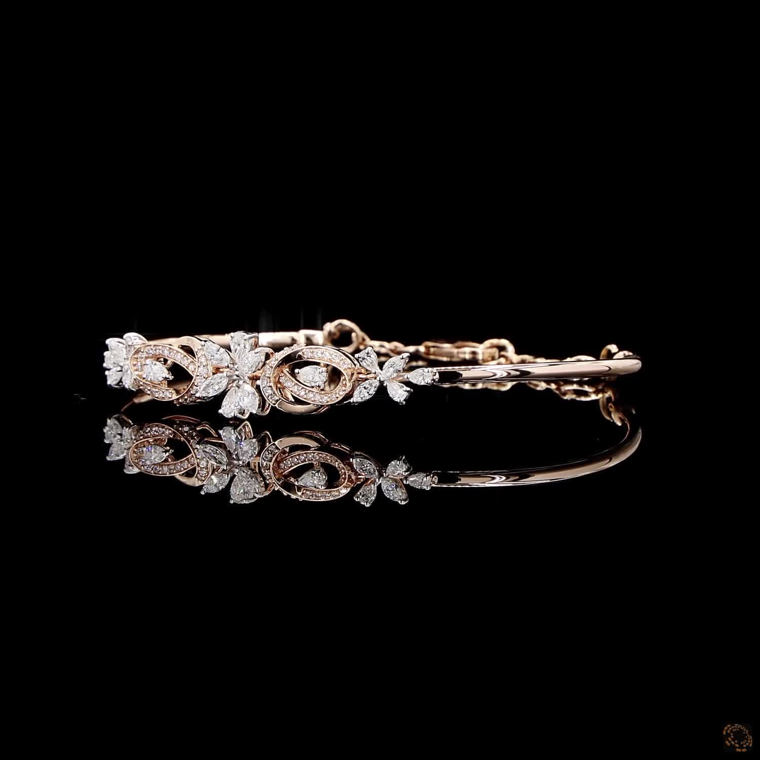 Diamond Bracelet in 18KT Yellow Gold
