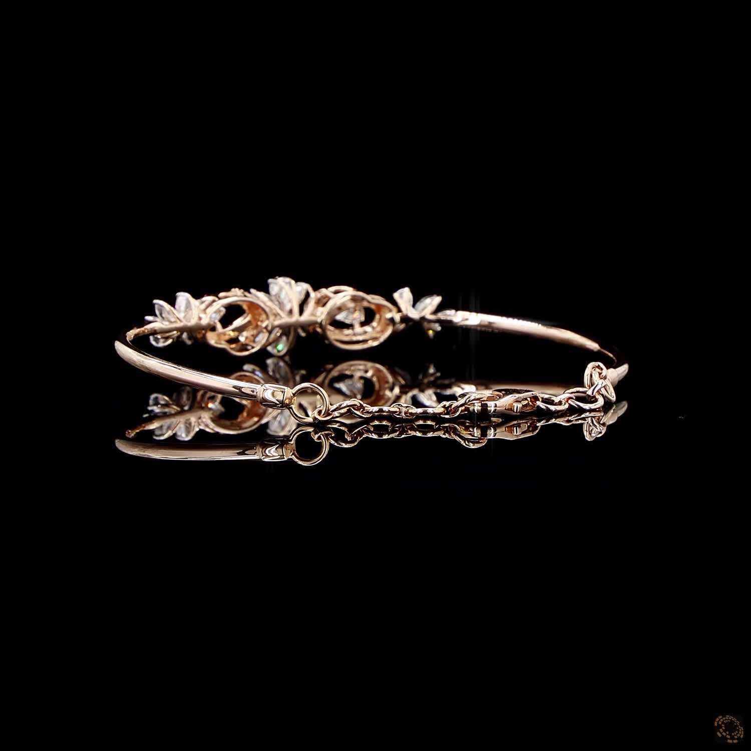 Diamond Bracelet in 18KT Yellow Gold