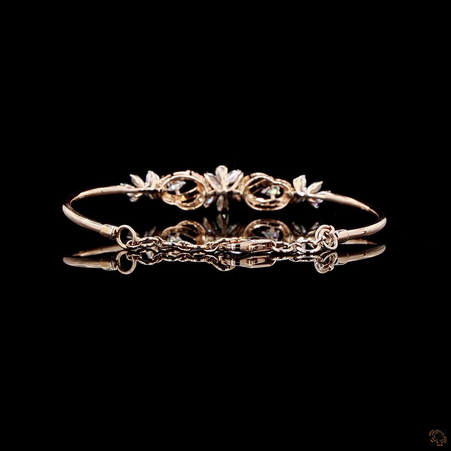 Diamond Bracelet in 18KT Yellow Gold