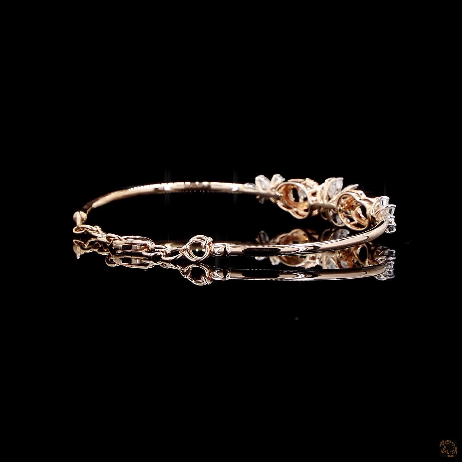Diamond Bracelet in 18KT Yellow Gold