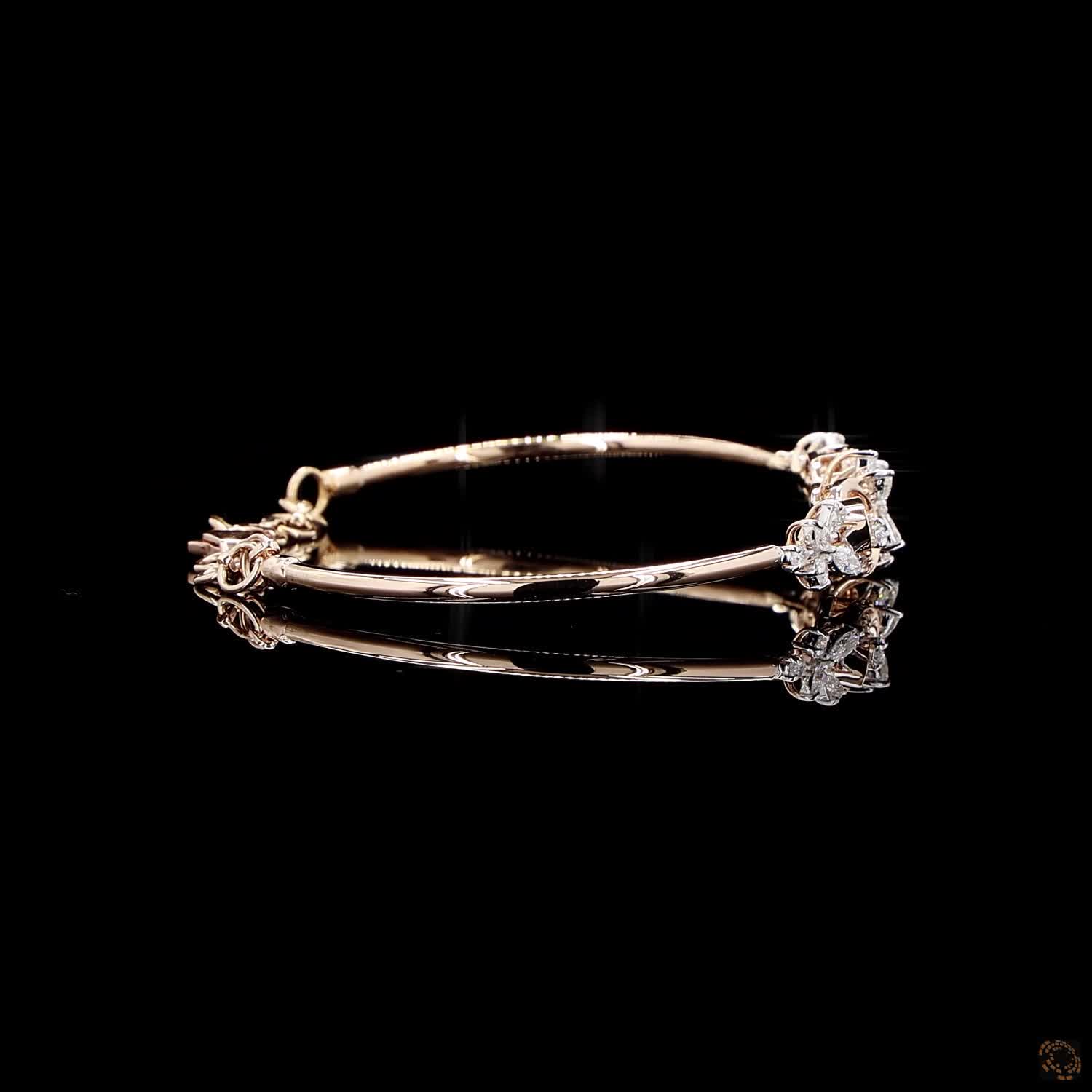 Diamond Bracelet in 18KT Yellow Gold