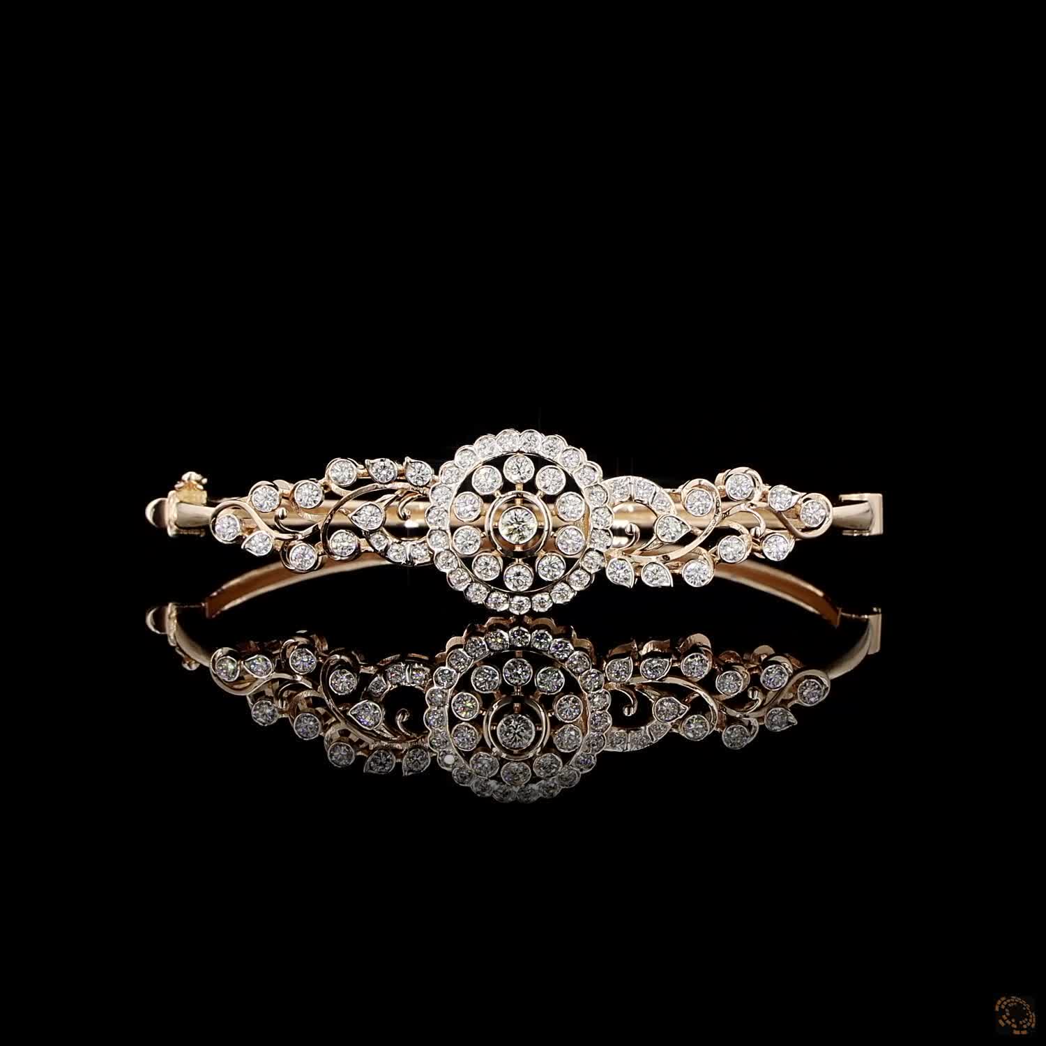 Diamond Bracelet in 18KT Rose Gold
