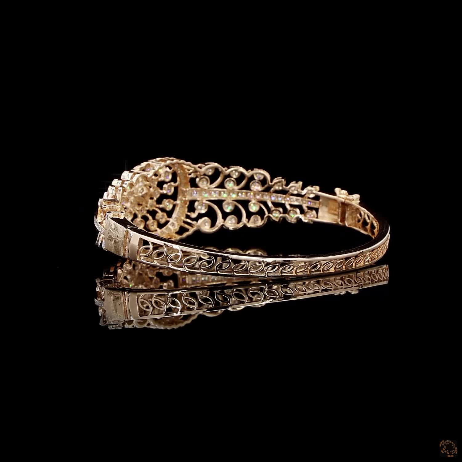 Pearl Diamond Bracelet in 18KT Rose Gold