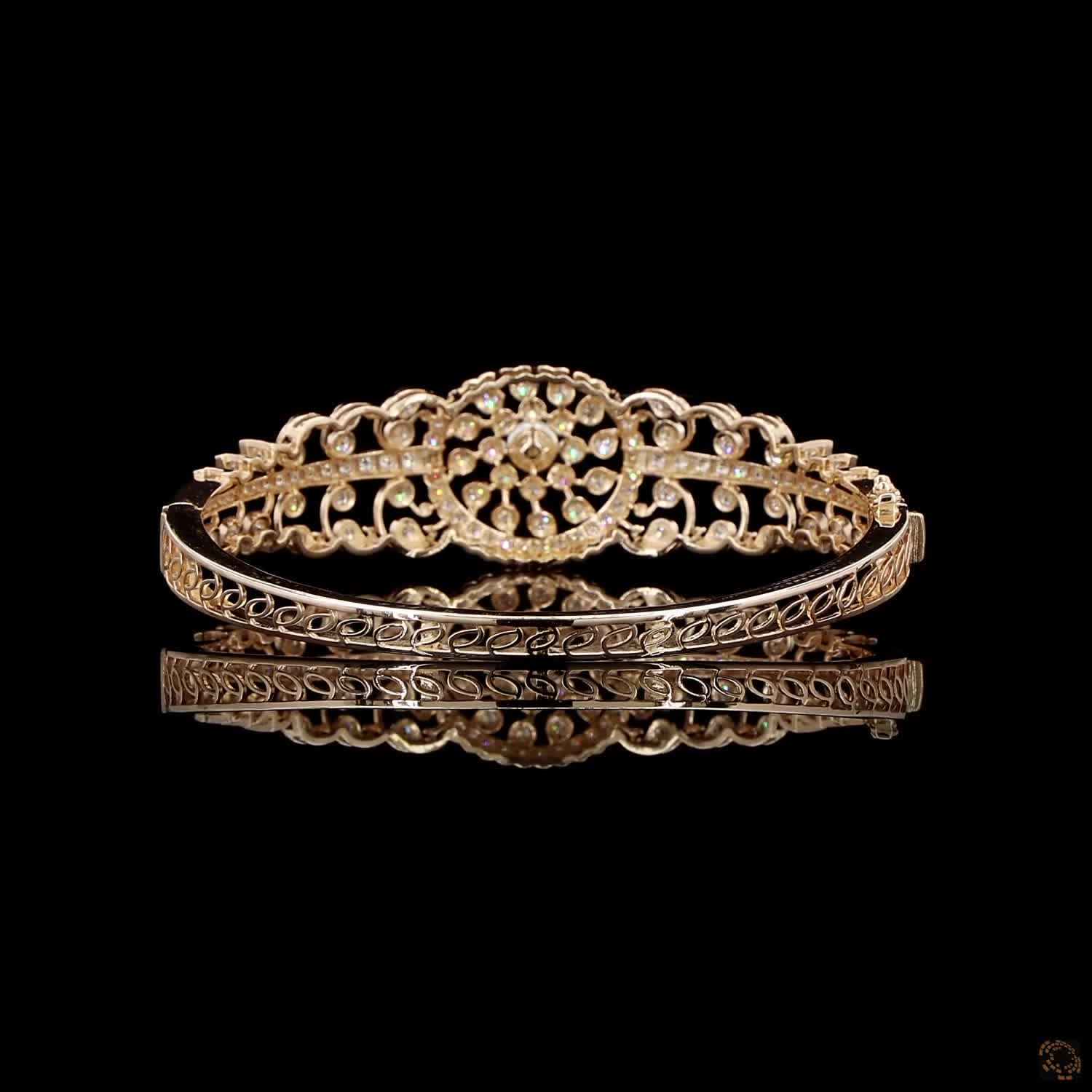 Pearl Diamond Bracelet in 18KT Rose Gold