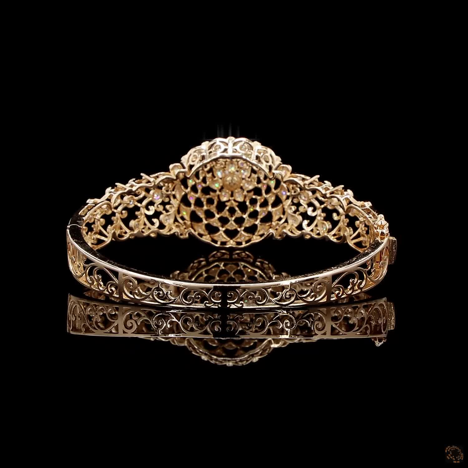 Pearl Diamond Bracelet in 18KT Rose Gold