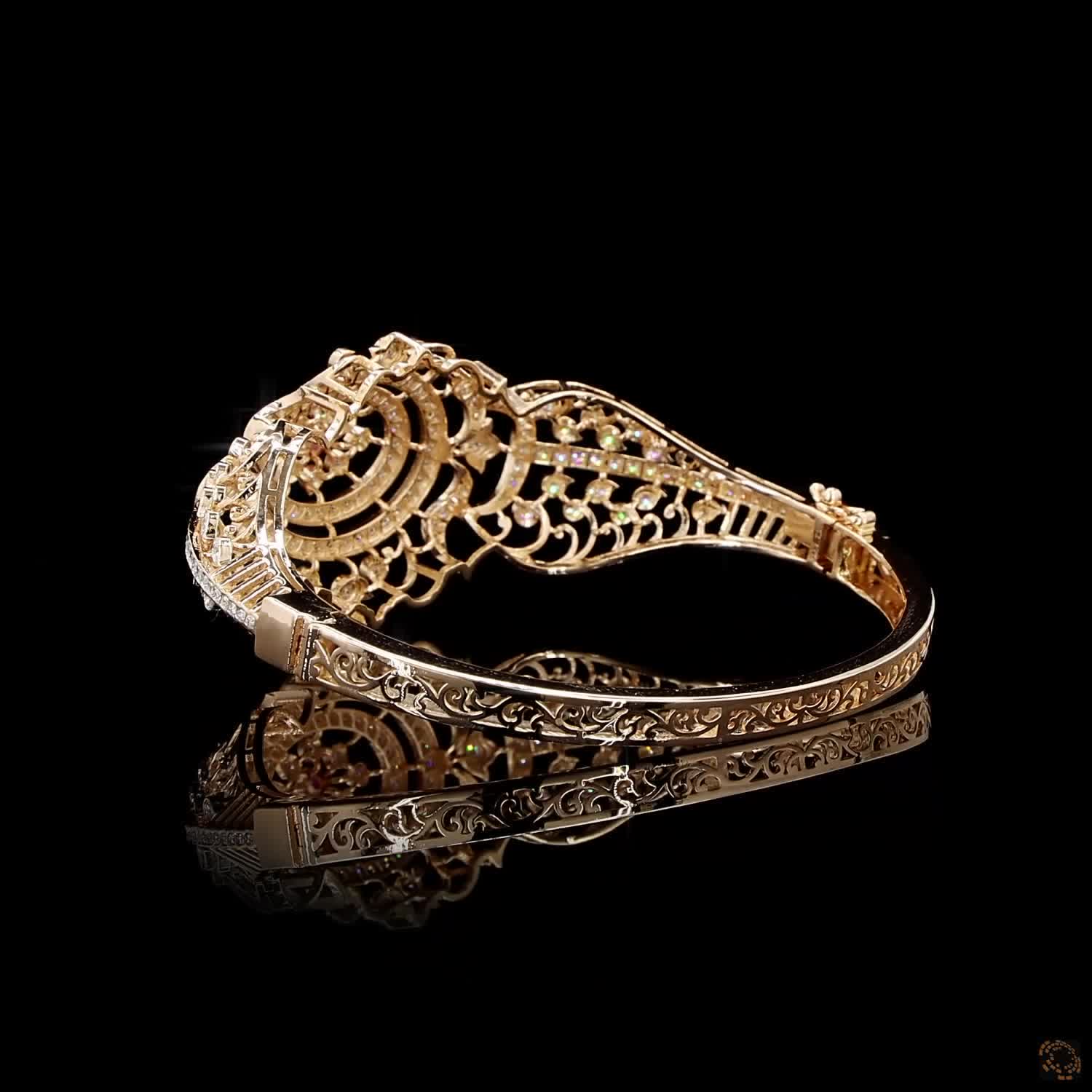 Ruby Diamond Bracelet in 18KT Rose Gold