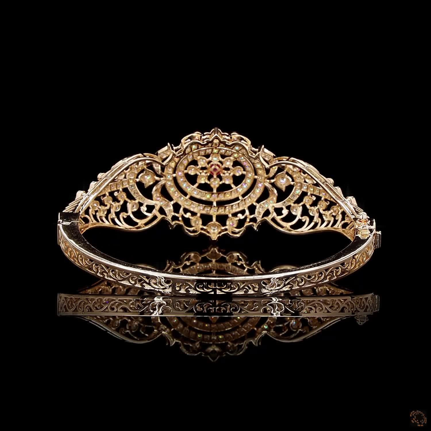 Ruby Diamond Bracelet in 18KT Rose Gold