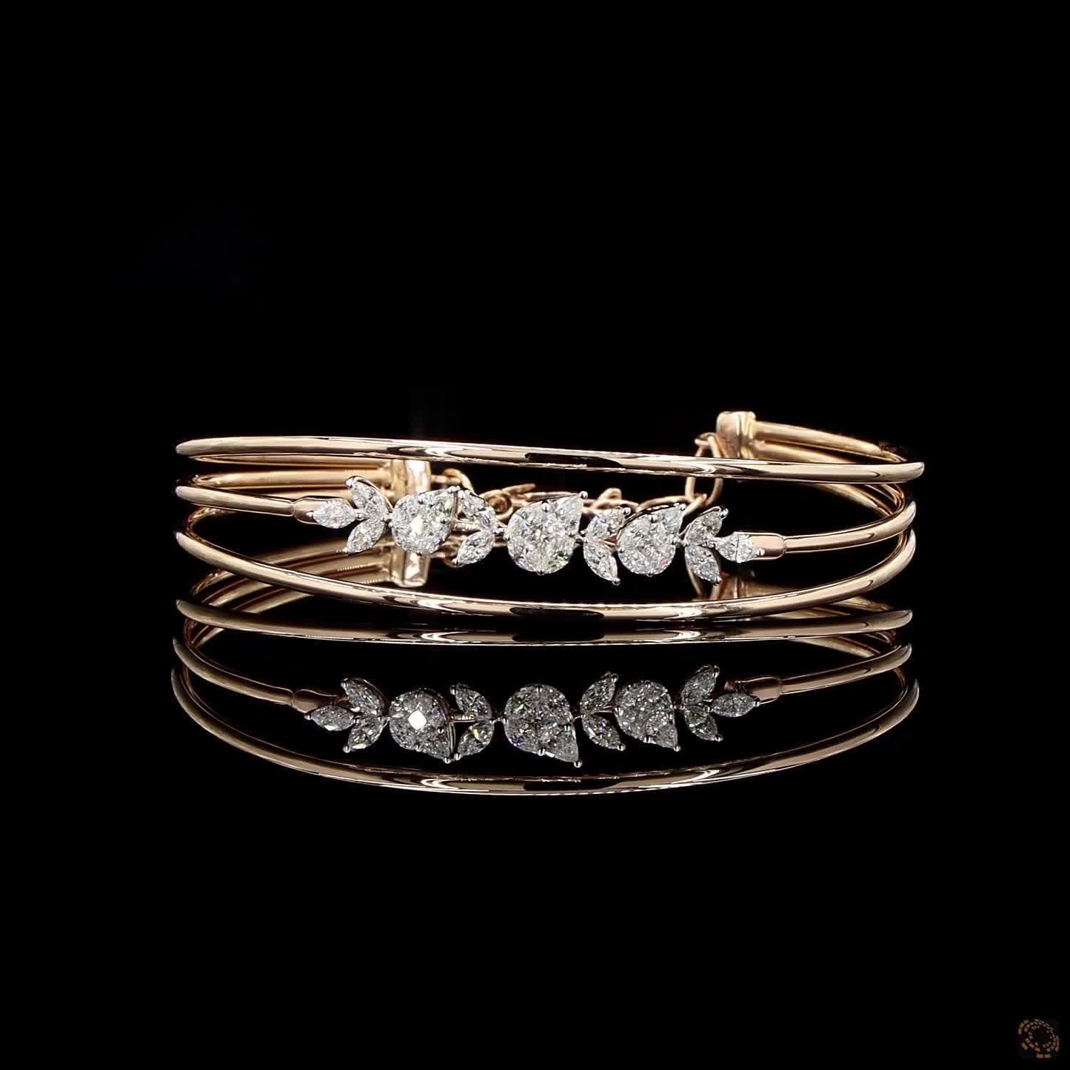 Diamond Bracelet in 18KT Rose Gold