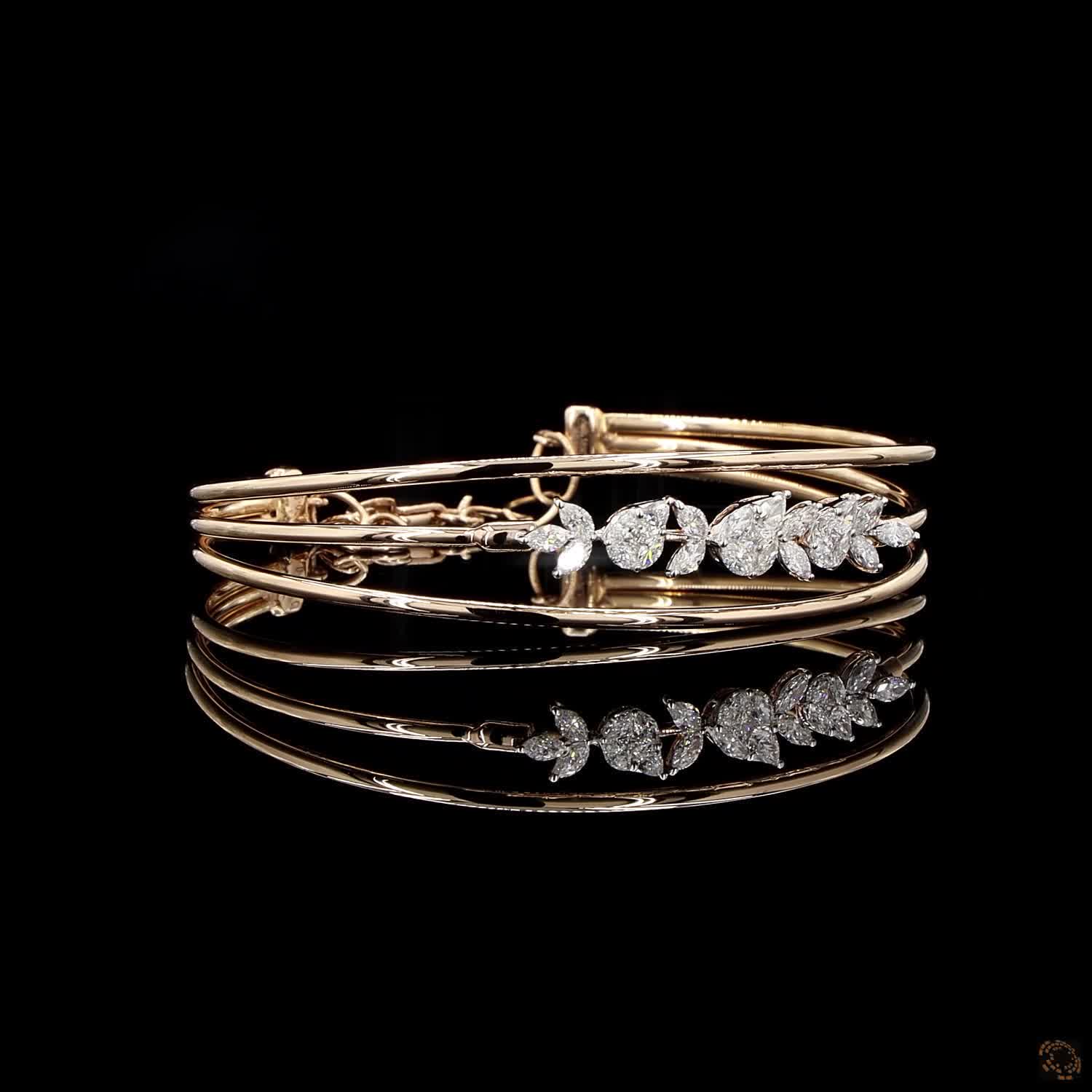 Diamond Bracelet in 18KT Rose Gold