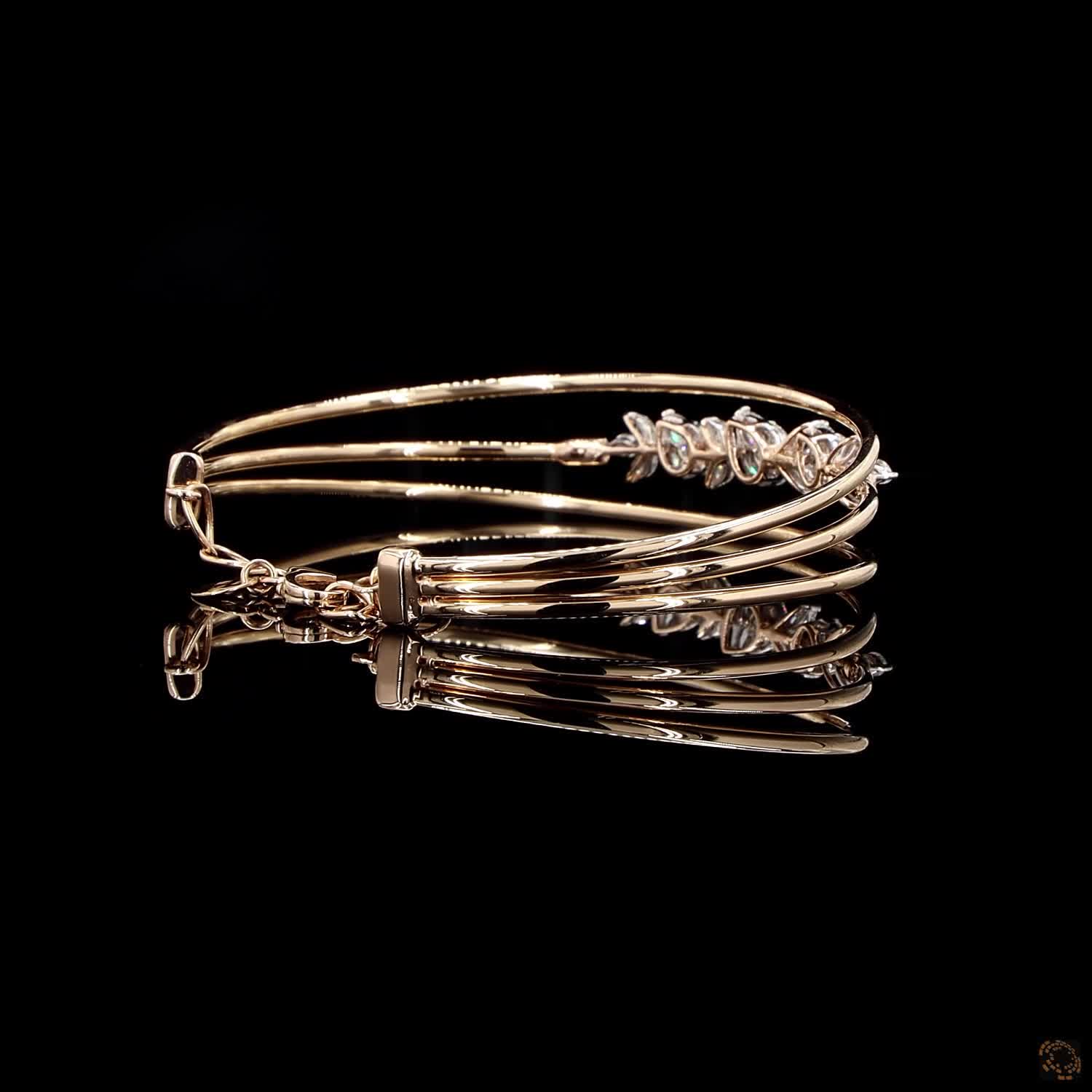 Diamond Bracelet in 18KT Rose Gold
