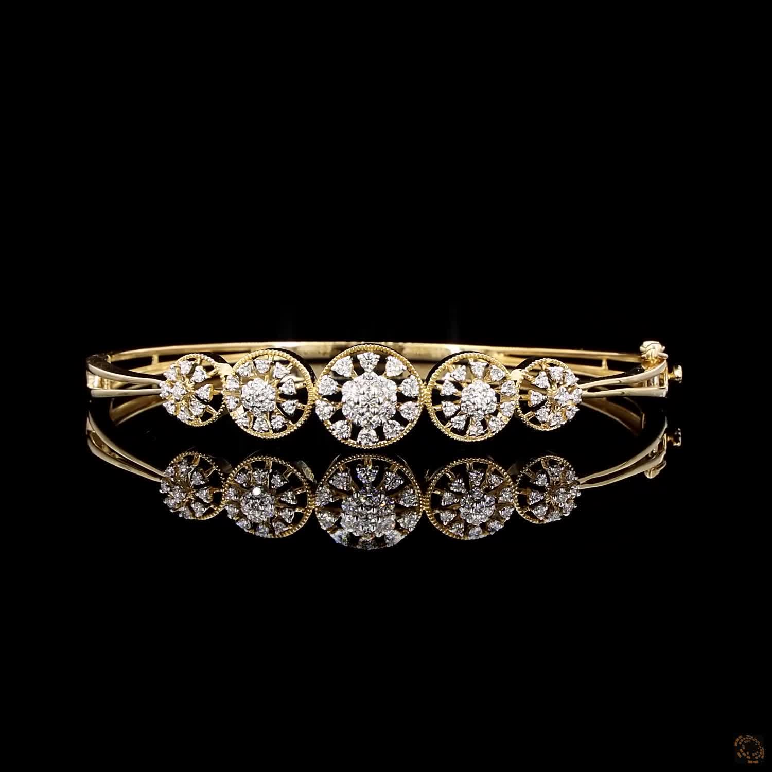 Diamond Bracelet in 18KT Yellow Gold
