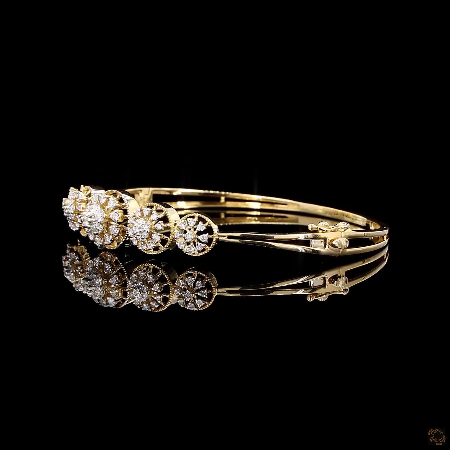 Diamond Bracelet in 18KT Yellow Gold