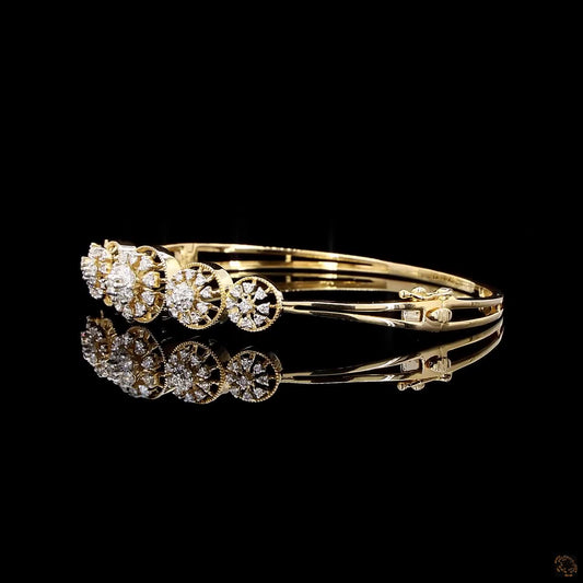 Diamond Bracelet in 18KT Yellow Gold