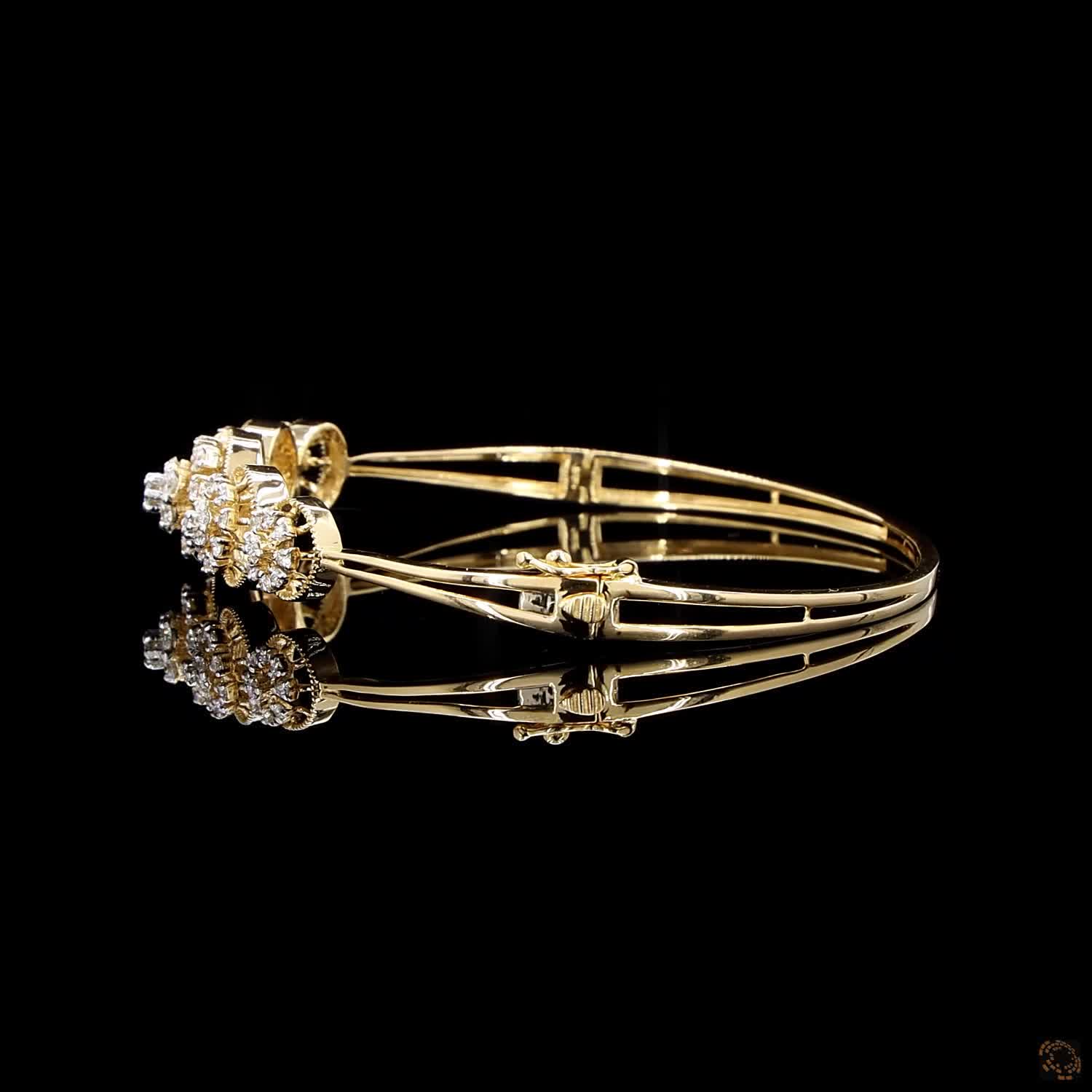 Diamond Bracelet in 18KT Yellow Gold