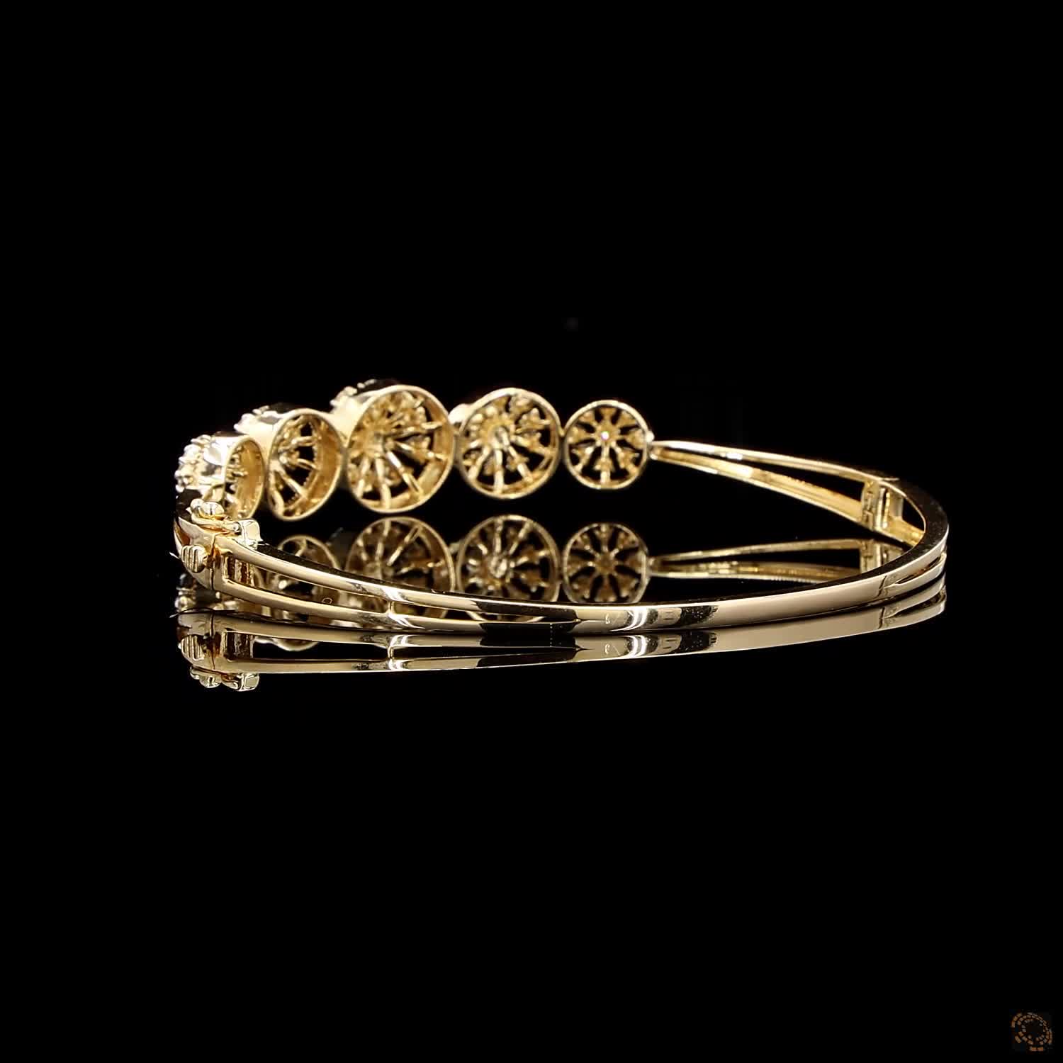Diamond Bracelet in 18KT Yellow Gold