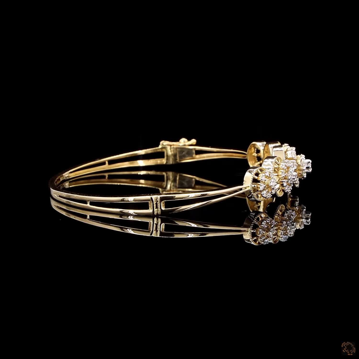 Diamond Bracelet in 18KT Yellow Gold