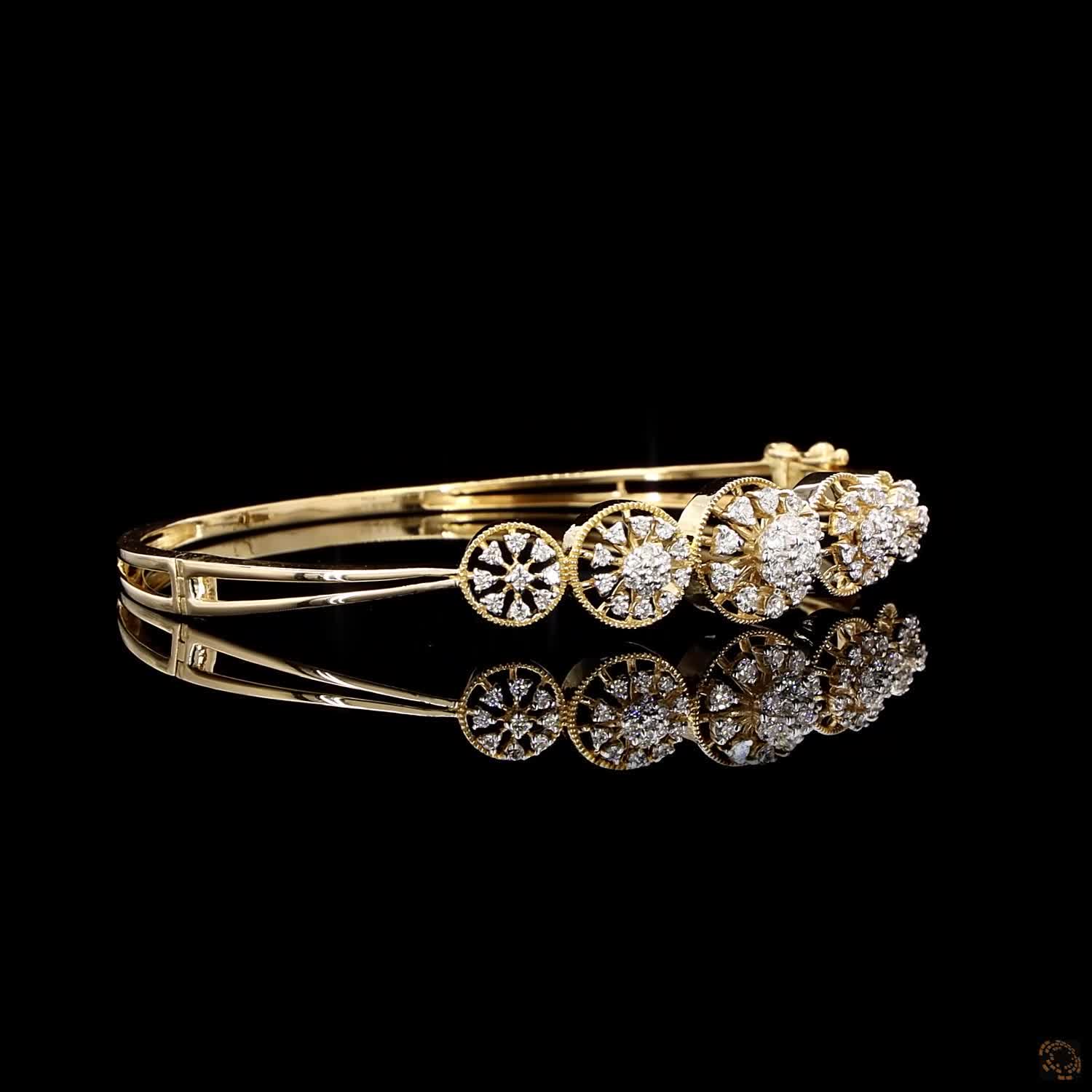Diamond Bracelet in 18KT Yellow Gold