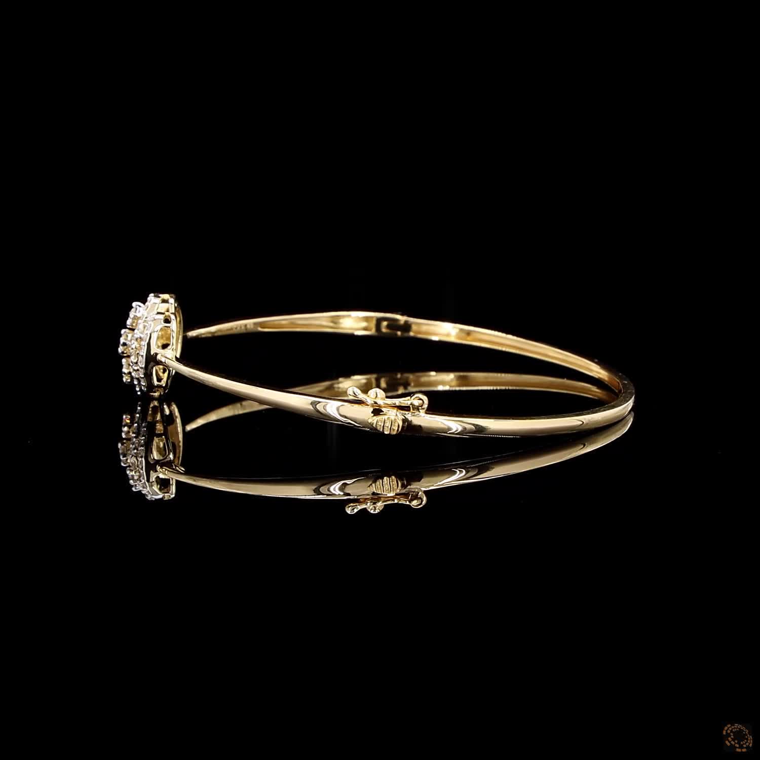 Diamond Bracelet in 18KT Yellow Gold