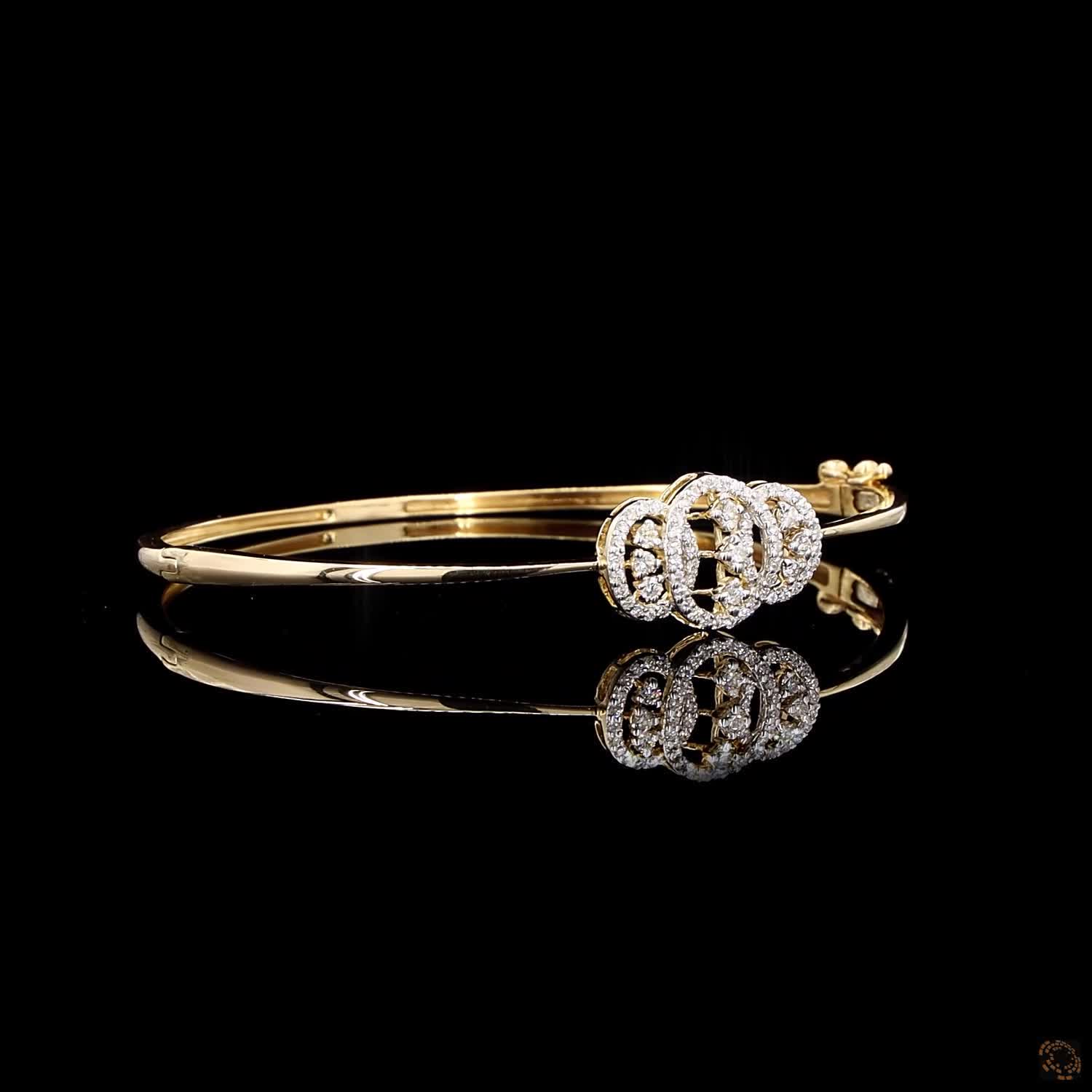 Diamond Bracelet in 18KT Yellow Gold
