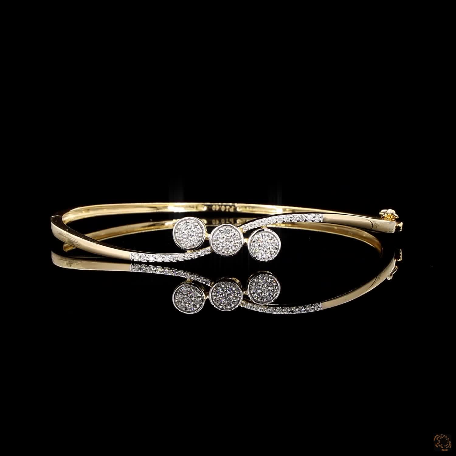 Diamond Bracelet in 18KT Yellow Gold