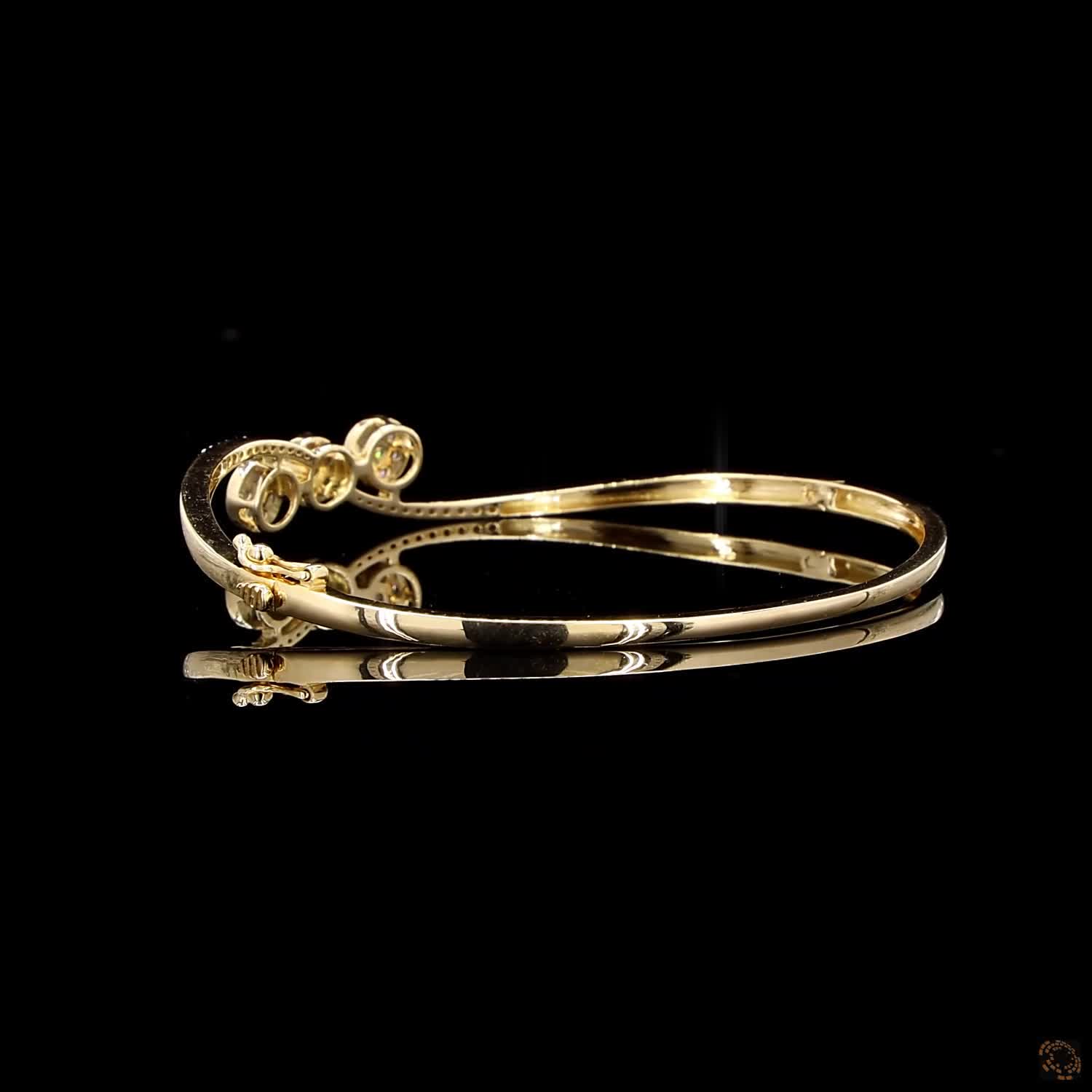Diamond Bracelet in 18KT Yellow Gold