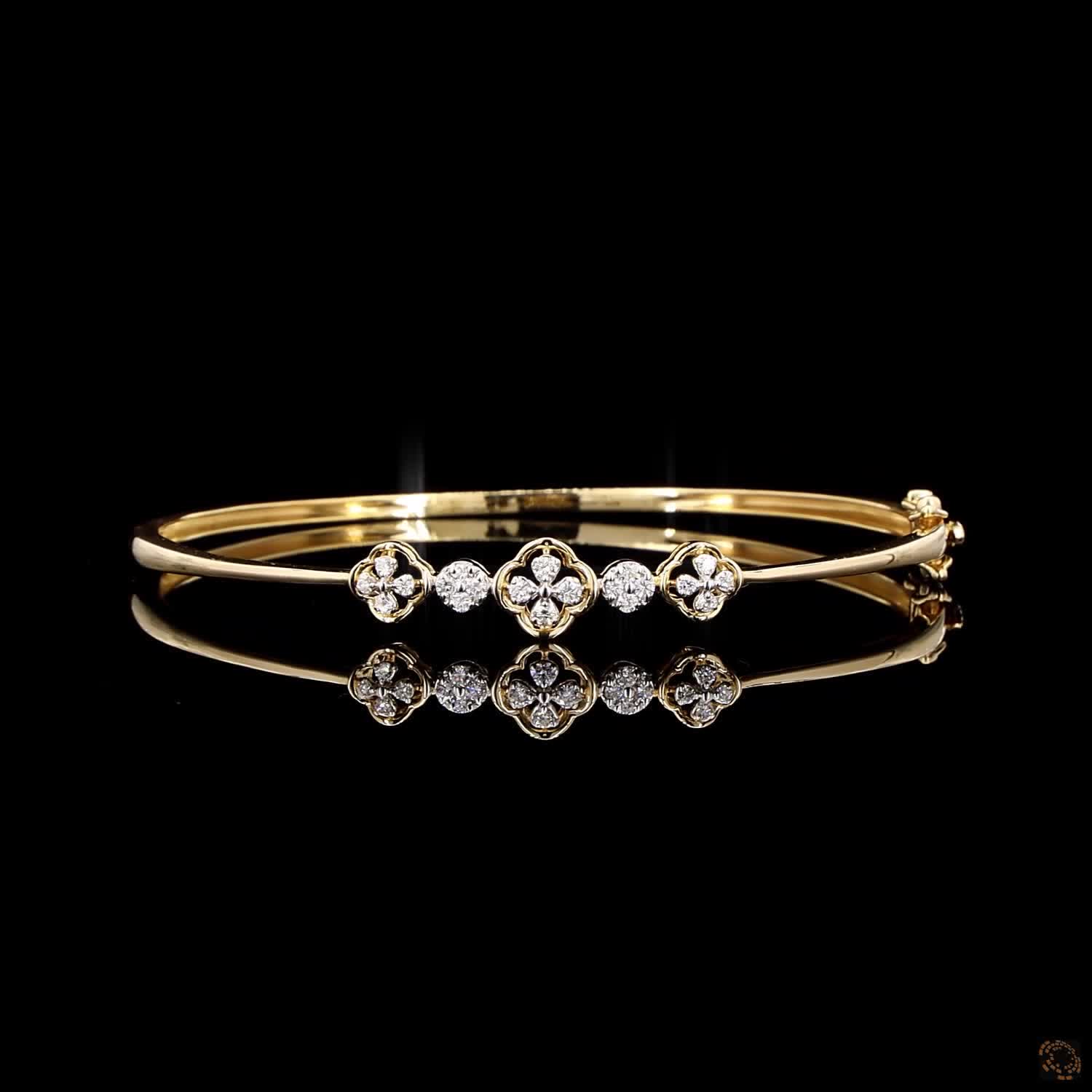 Diamond Bracelet in 18KT Yellow Gold