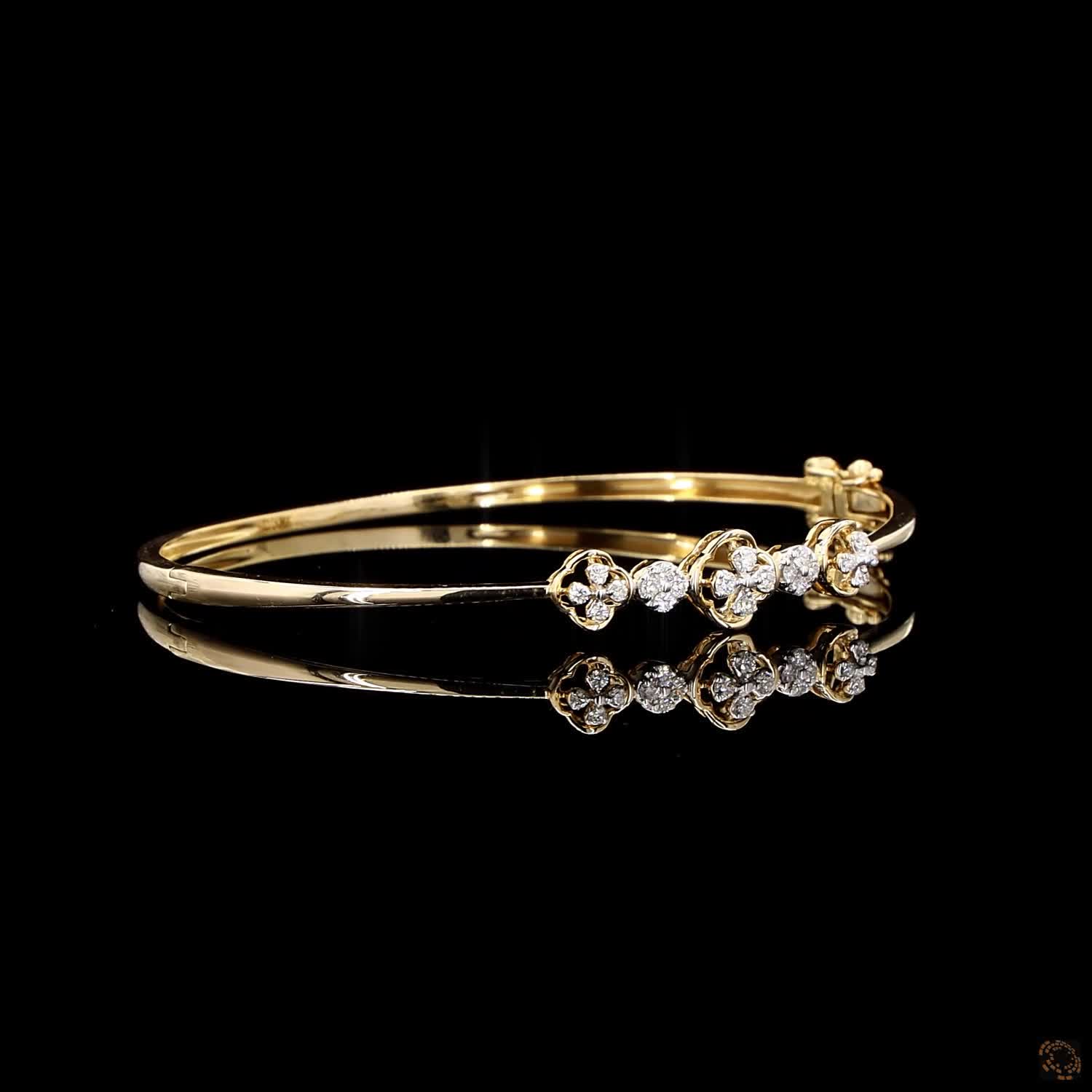 Diamond Bracelet in 18KT Yellow Gold