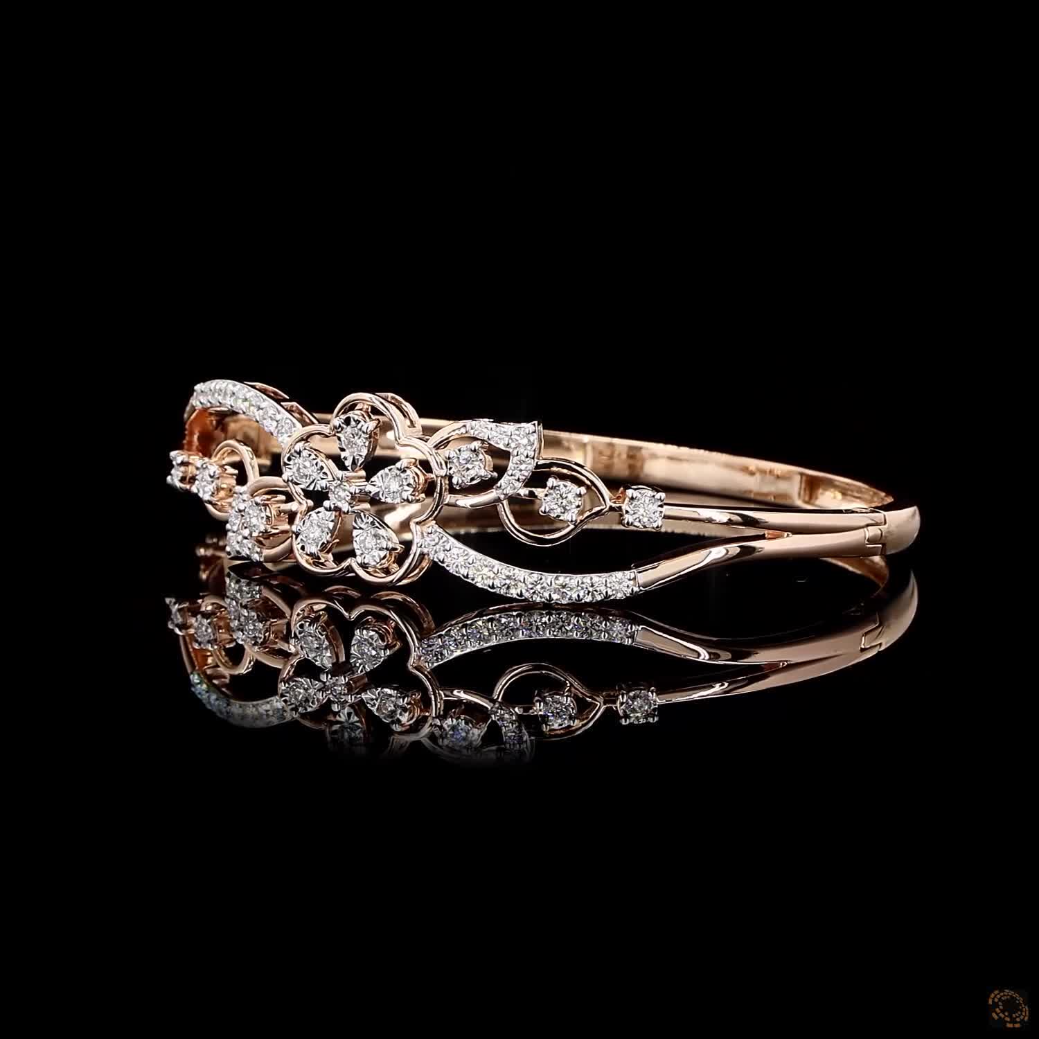Diamond Bracelet in 18KT Rose Gold