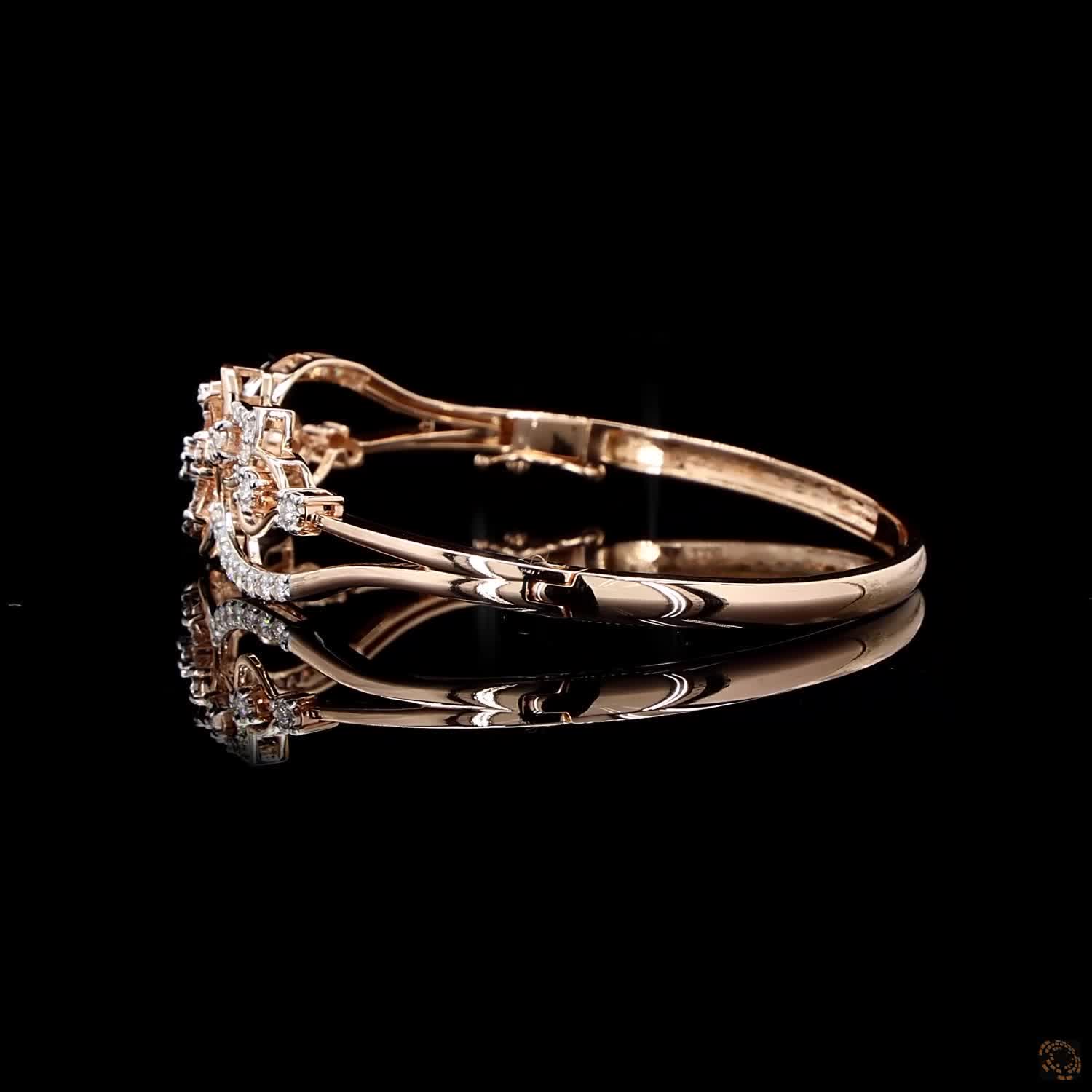 Diamond Bracelet in 18KT Rose Gold
