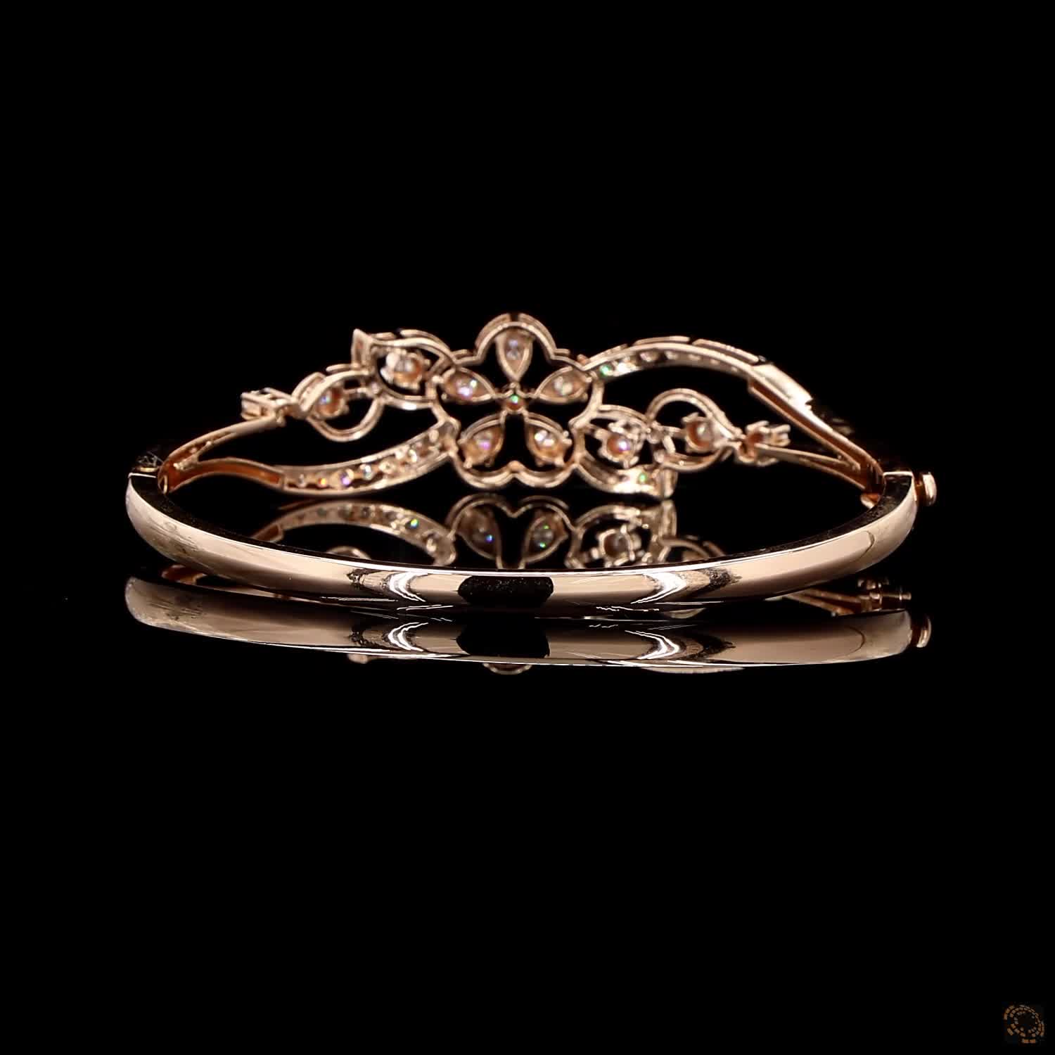 Diamond Bracelet in 18KT Rose Gold
