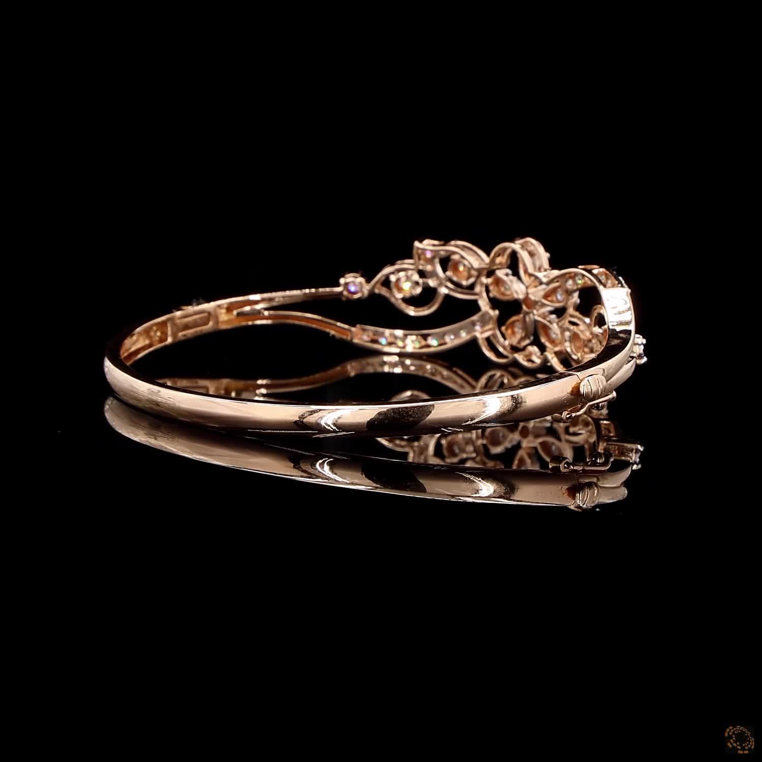 Diamond Bracelet in 18KT Rose Gold