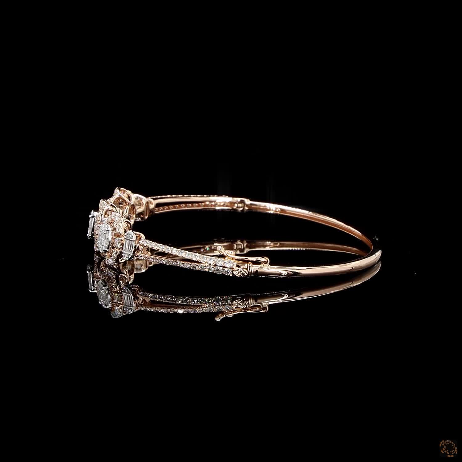 Diamond Bracelet in 18KT Rose Gold